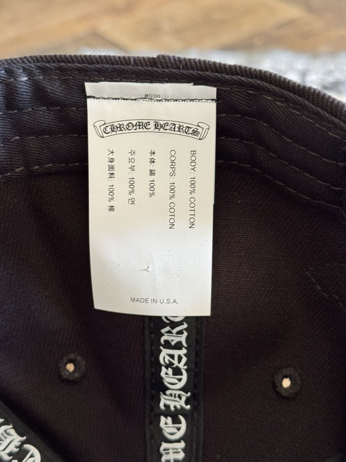 Chrome Hearts Chrome Hearts Black Denim Horseshoe Cap Size ONE SIZE - 2 Thumbnail
