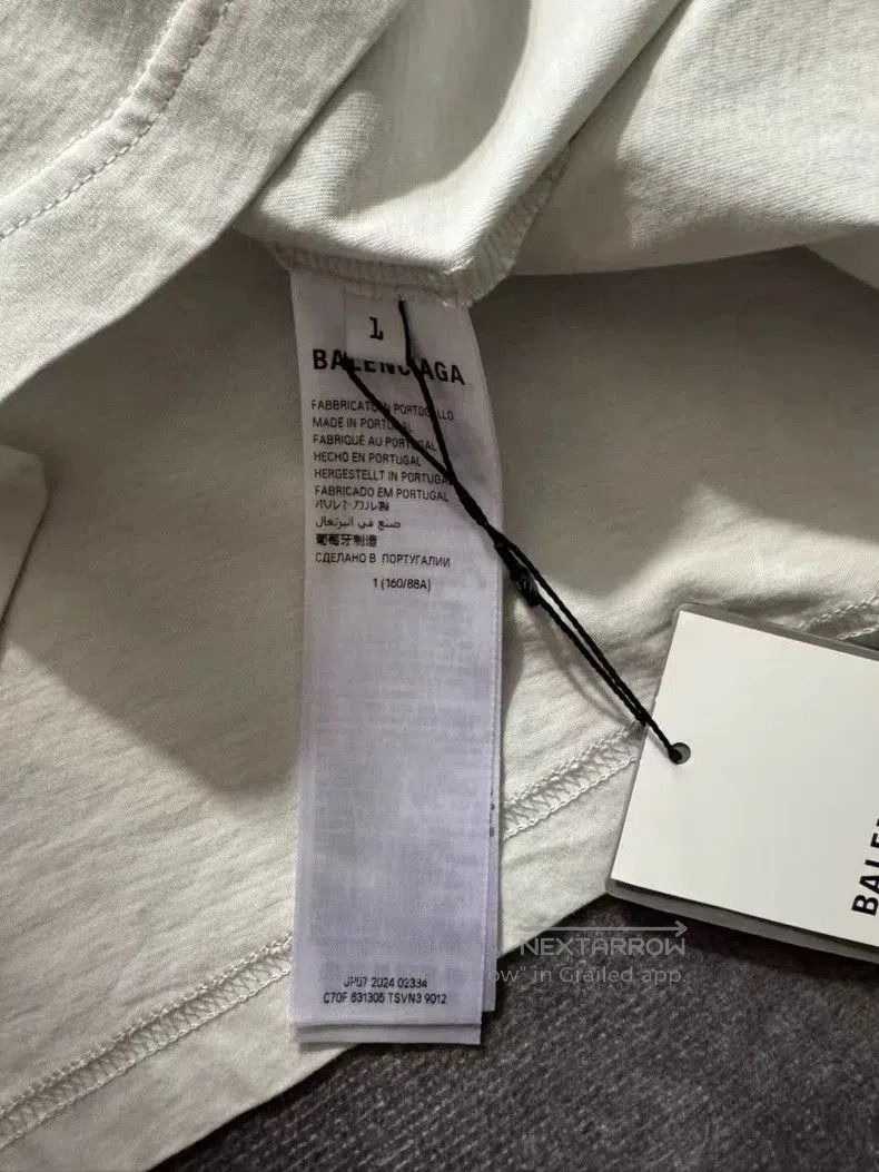 Balenciaga Balenciaga 25SS Basketball Sneaker Logo Tee. Size US XL / EU 56 / 4 - 5 Thumbnail