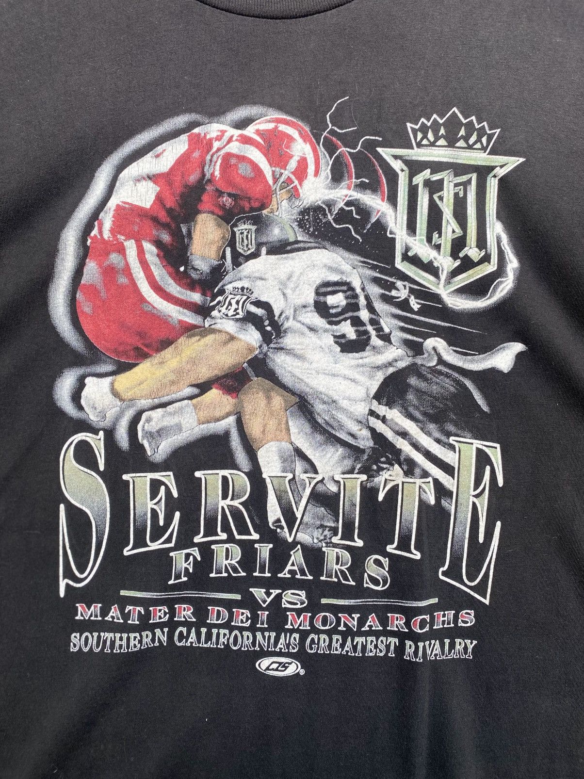 Vintage Servite friars vs meter day monarchs ragby tee Size US XL / EU 56 / 4 - 2 Thumbnail