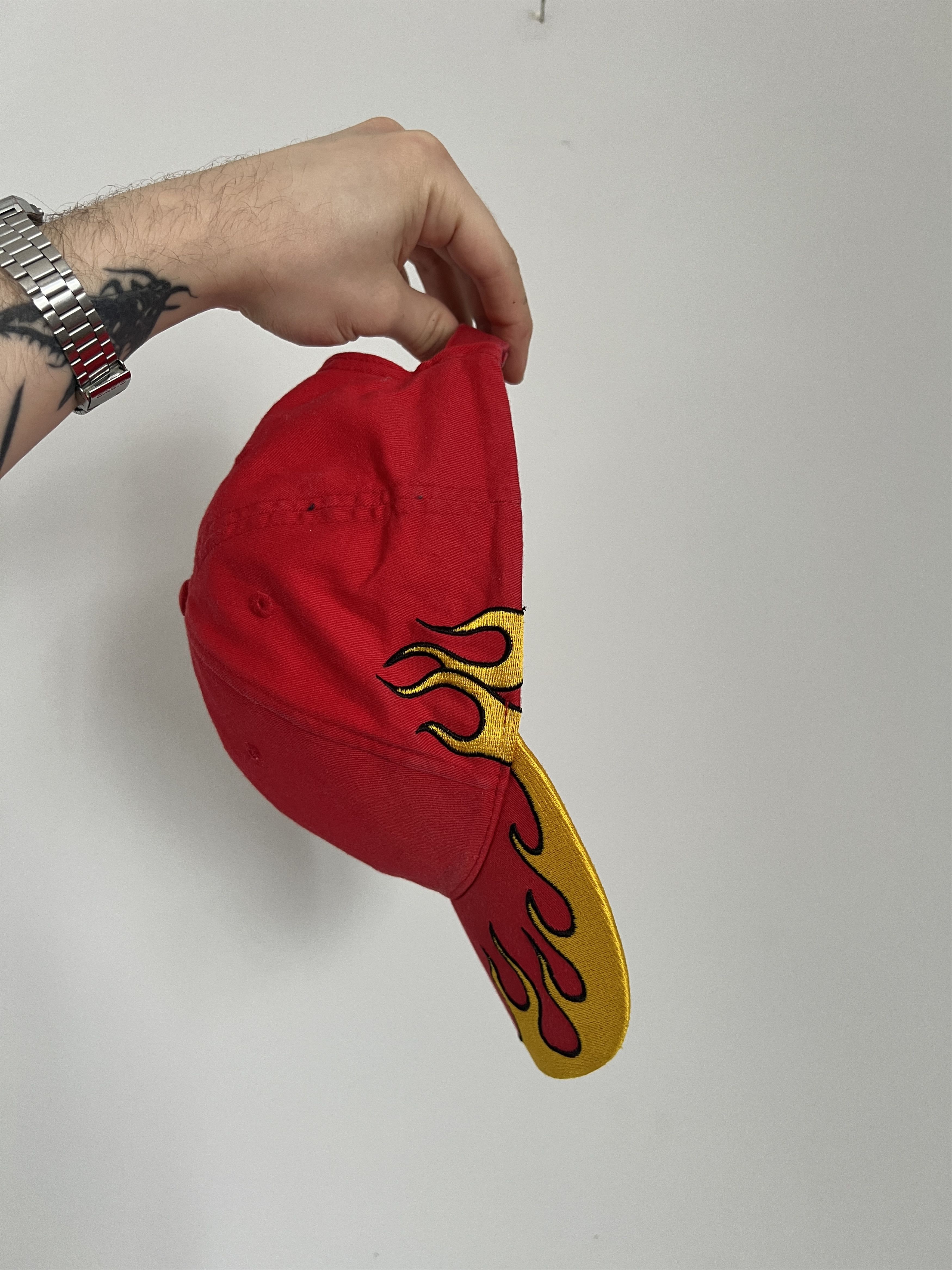 Vintage Y2K cap fire hat streetwear vintage Size ONE SIZE - 3 Thumbnail
