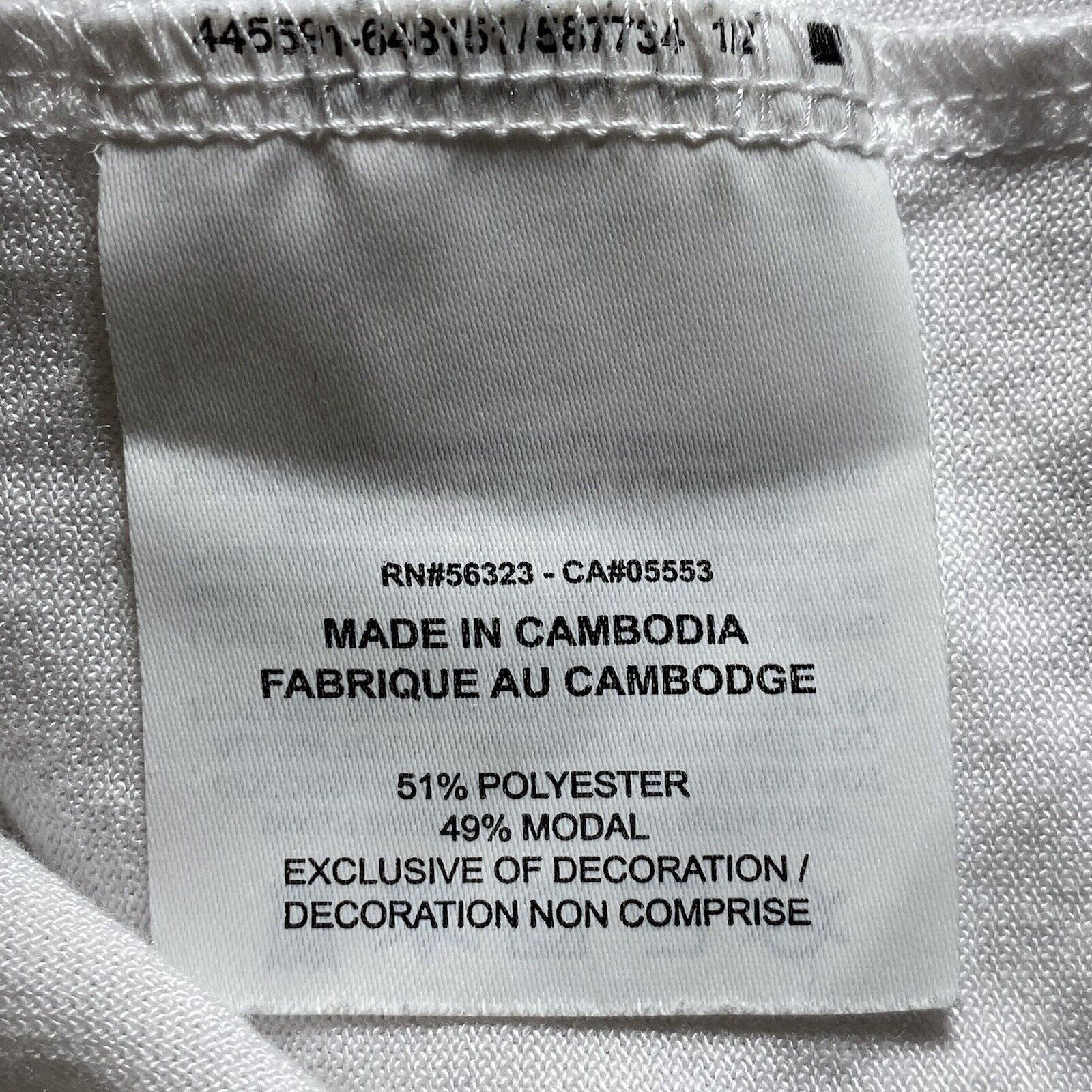 Nike Nike Medium White Graphic T Shirt Soft Stretch Modal Blend Size M / US 6-8 / IT 42-44 - 8 Thumbnail