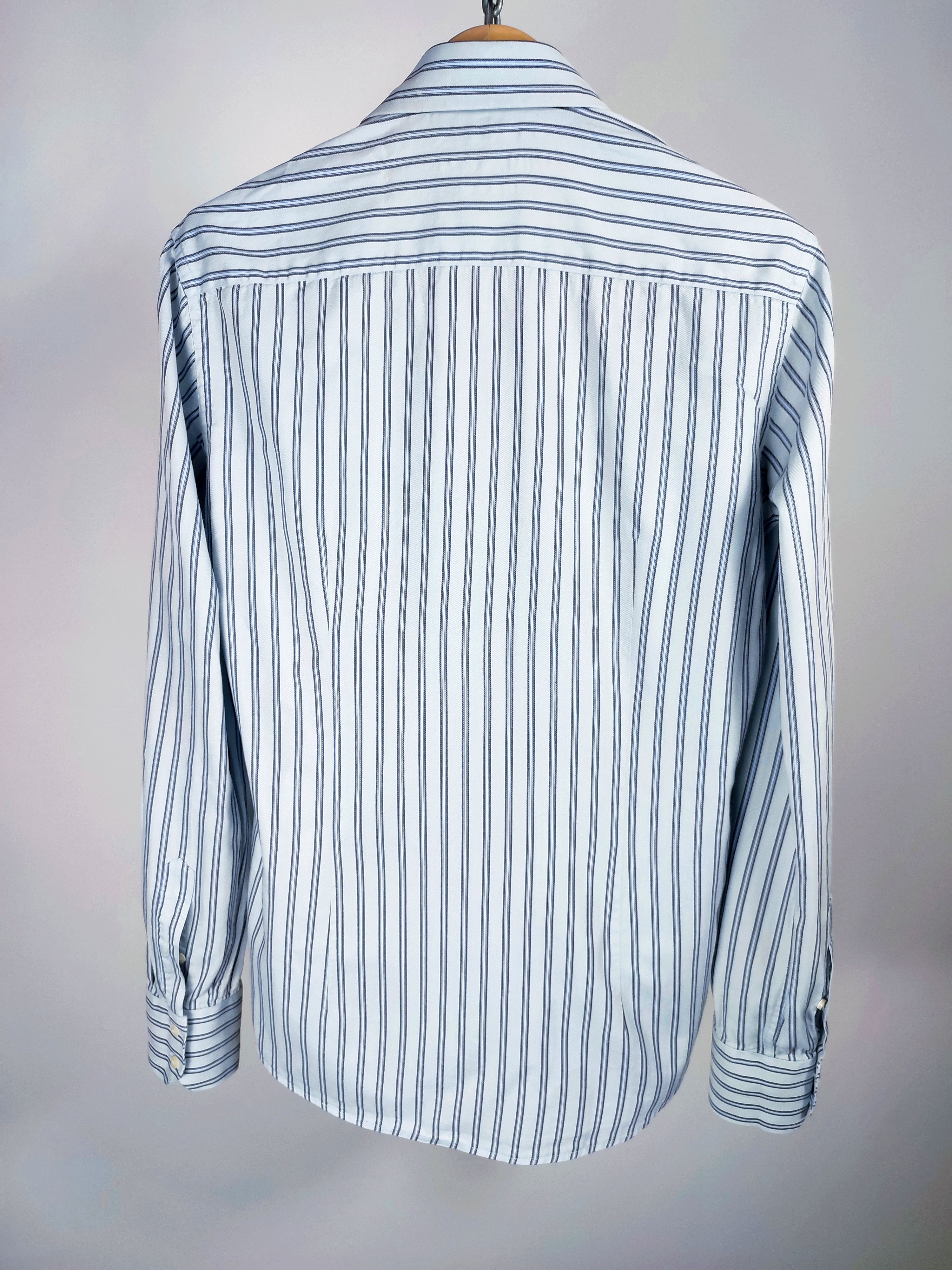 Balenciaga Balenciaga BB logo stripe vintage shirt Size US L / EU 52-54 / 3 - 5 Thumbnail