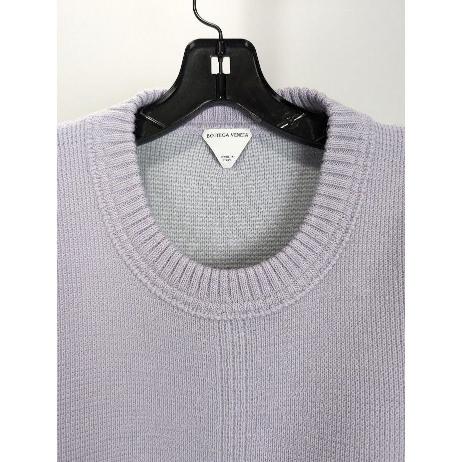 Bottega Veneta o1rshd1 MW Dry Wool Rib CN Sweater in Lilac Size US L / EU 52-54 / 3 - 3 Thumbnail