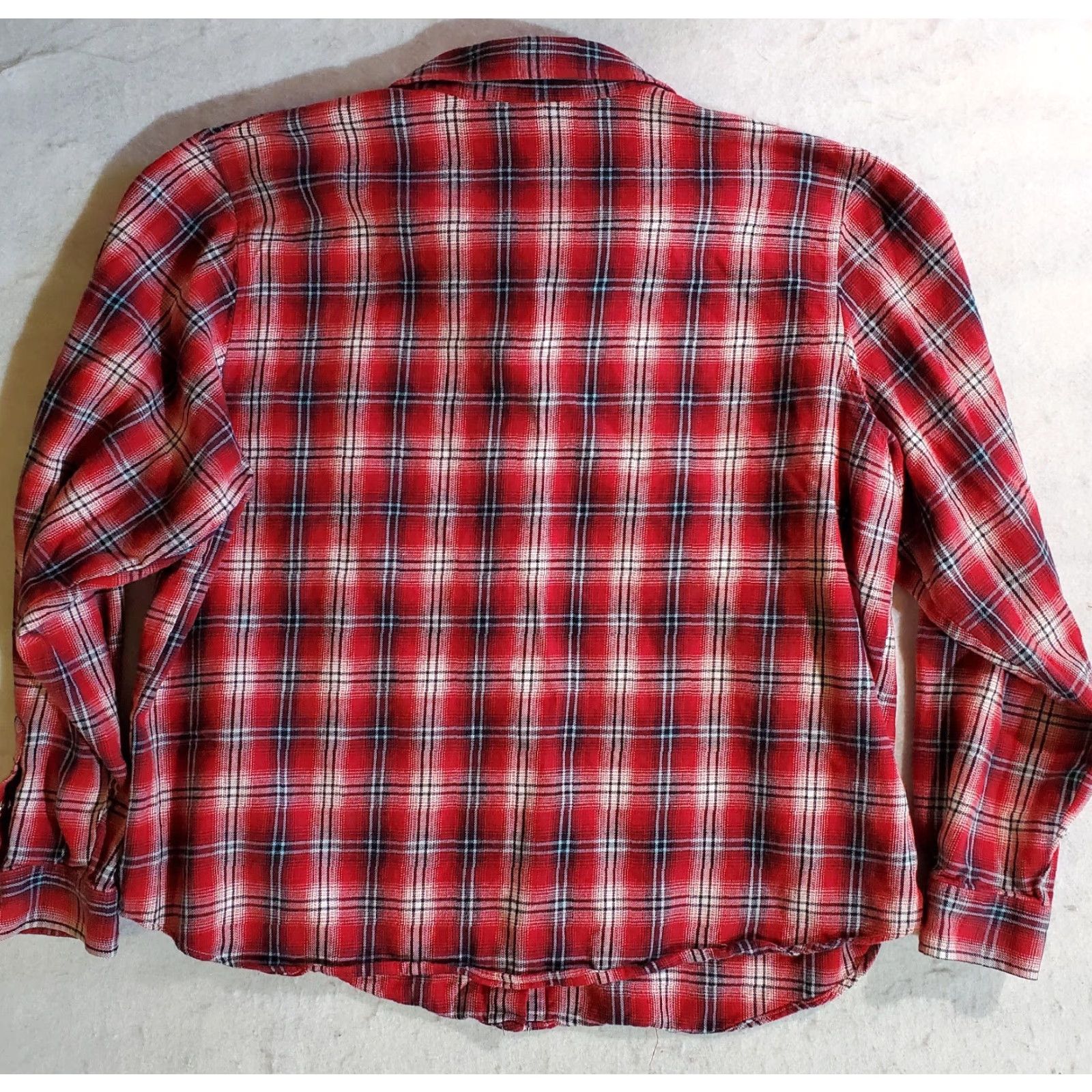 Pendleton VINTAGE Pendleton Shirt Plaid Button-Up Pearl Snap Women's XL Red Size XL / US 12-14 / IT 48-50 - 7 Thumbnail
