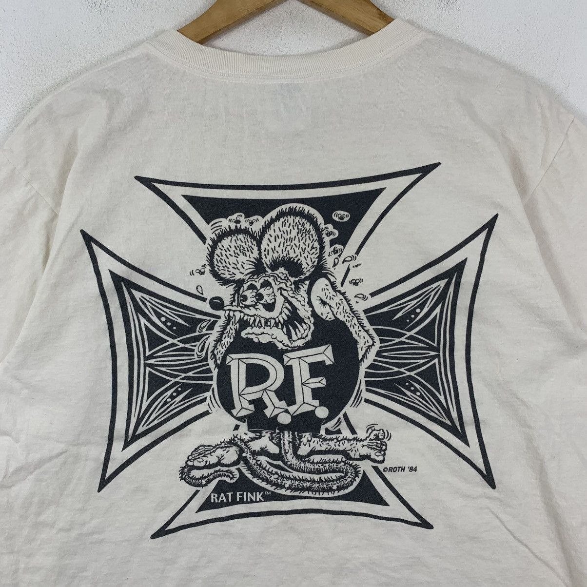 Vintage Vintage RAT FINK ROTH 84’ Mooneyes Short Sleeve Tshirt Size US M / EU 48-50 / 2 - 3 Thumbnail