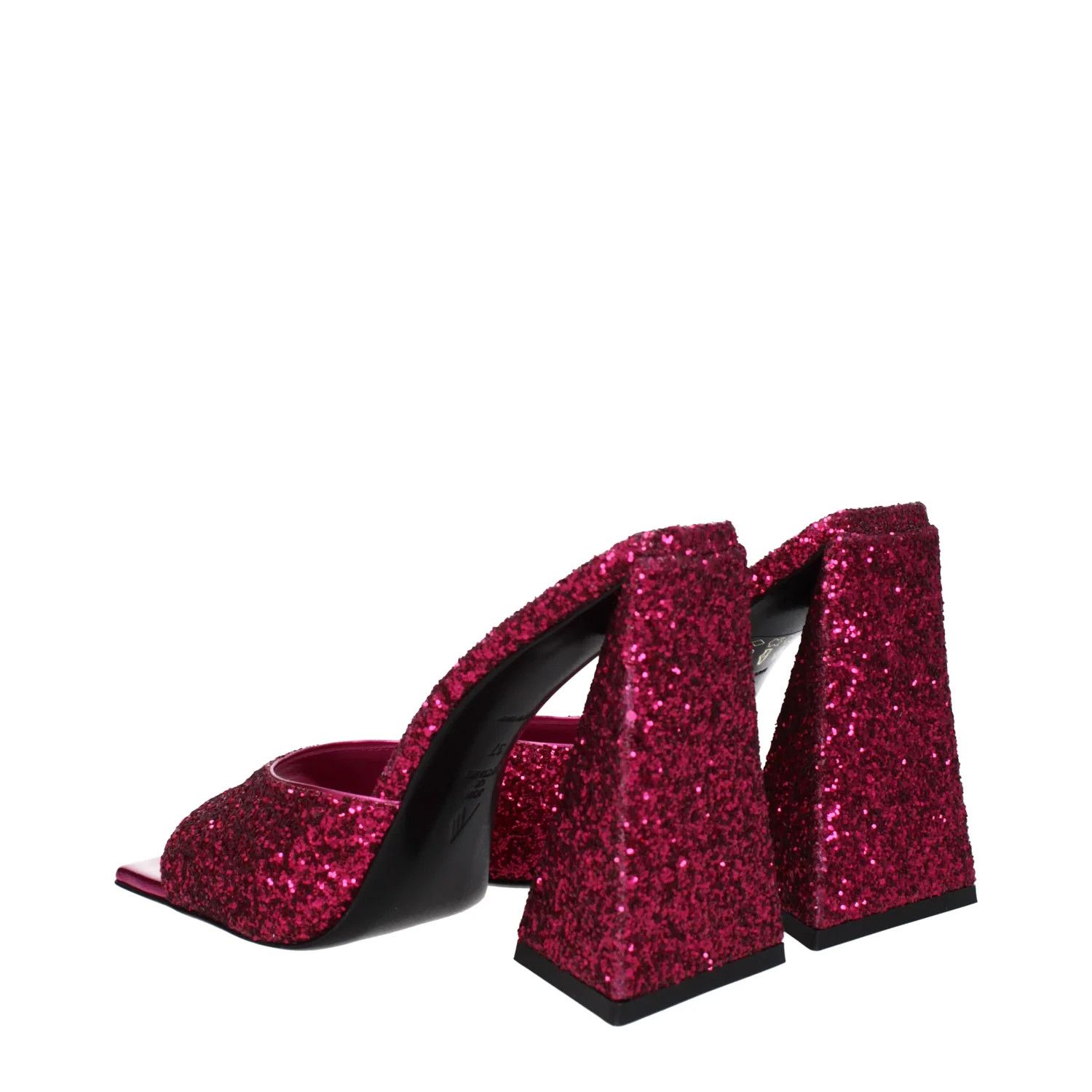 The Attico ob1o1e1224 Glitter Sandals in Fuchsia Size US 8 / IT 38 - 4 Thumbnail