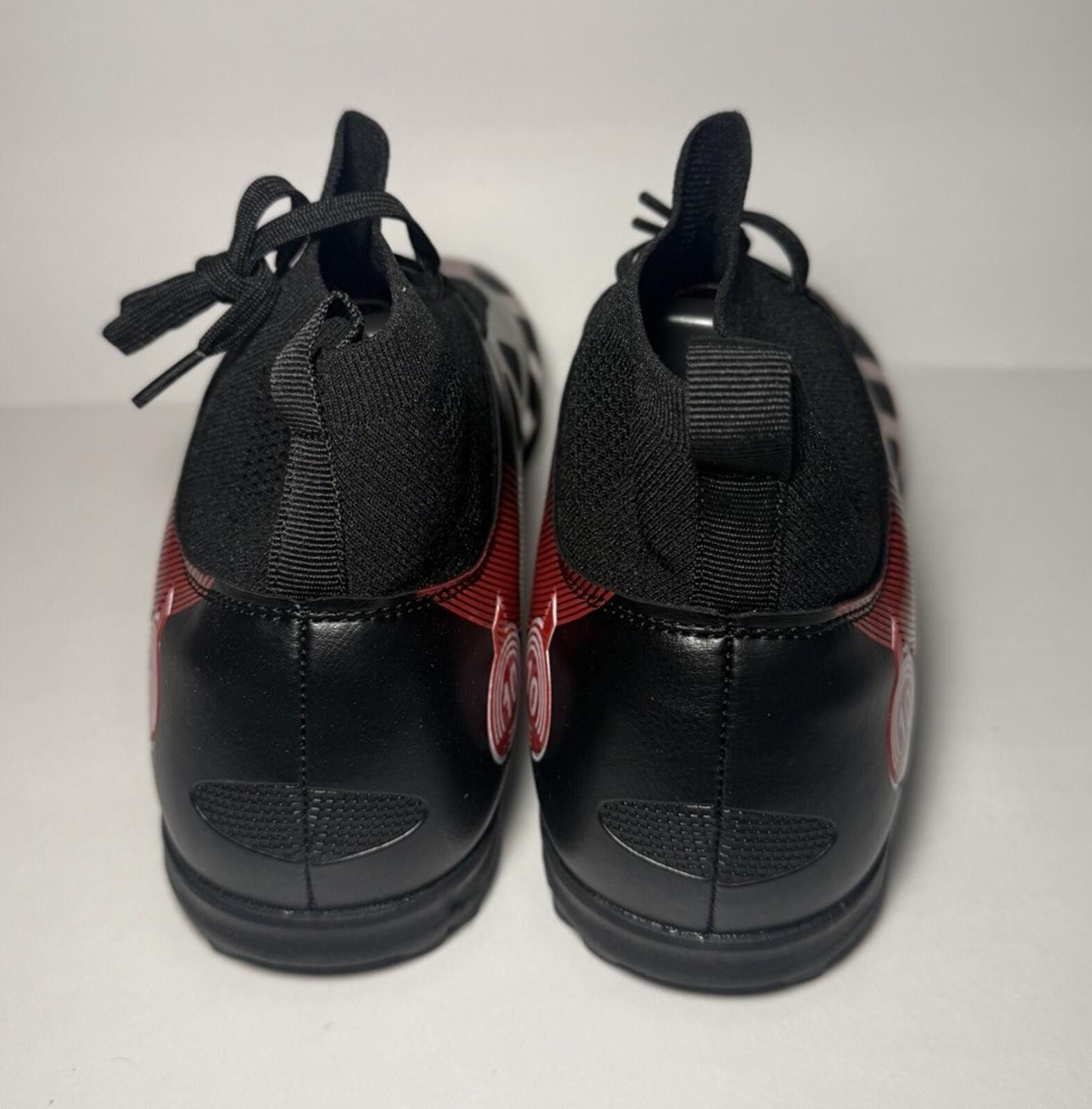 The Unbranded Brand Unbranded Soccer Cleats Crushed Studs Training Black/ Red Size ONE SIZE - 4 Thumbnail