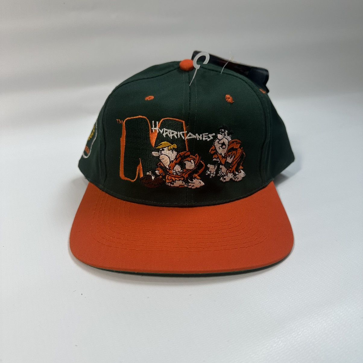 Cartoon Network 1993 The Flintstones x Miami Hurricanes Snapback Hat BWT Size ONE SIZE - 11 Thumbnail