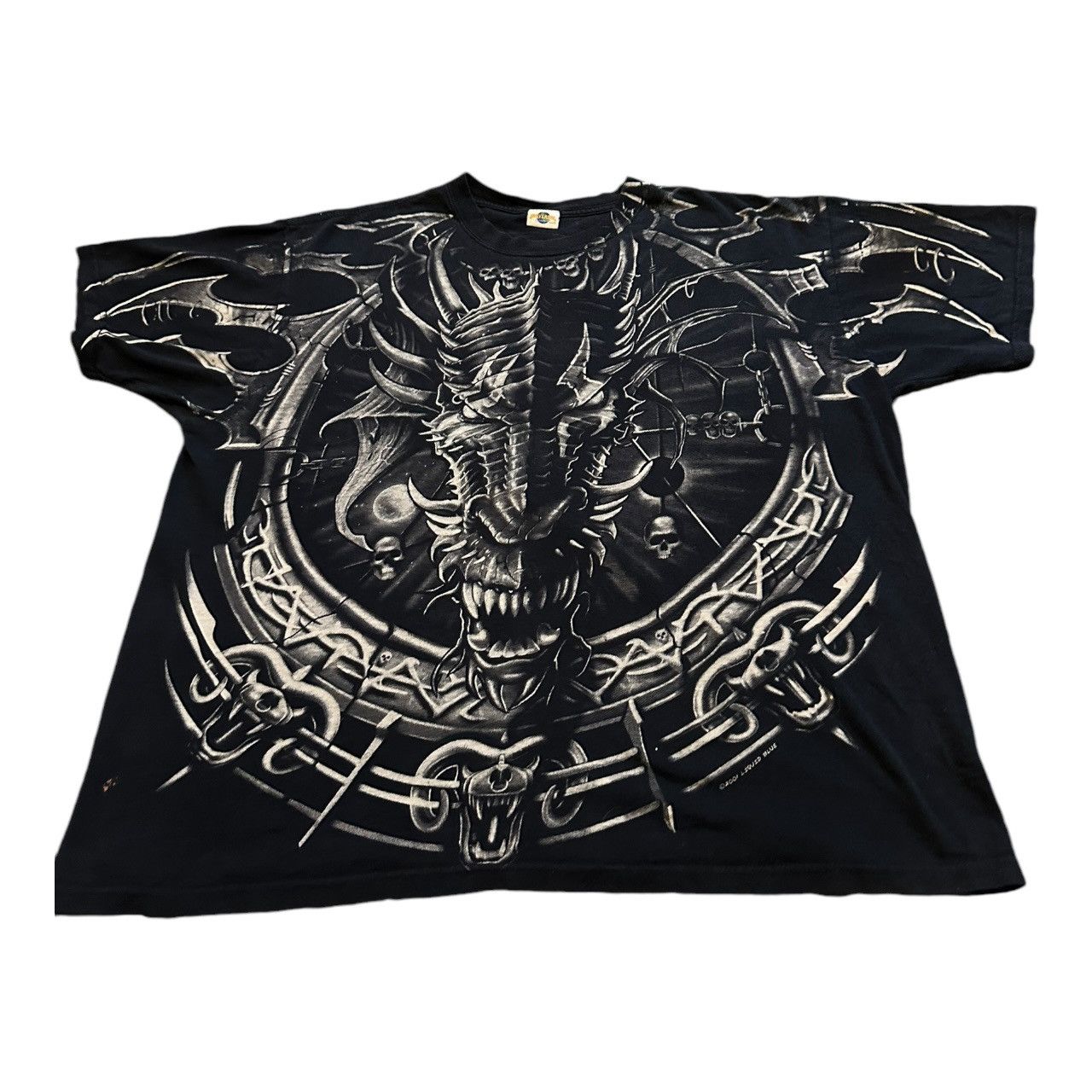 Liquid Blue × Vintage Vintage Liquid blue tshirt with dragons Size US XL / EU 56 / 4 - 2 Thumbnail