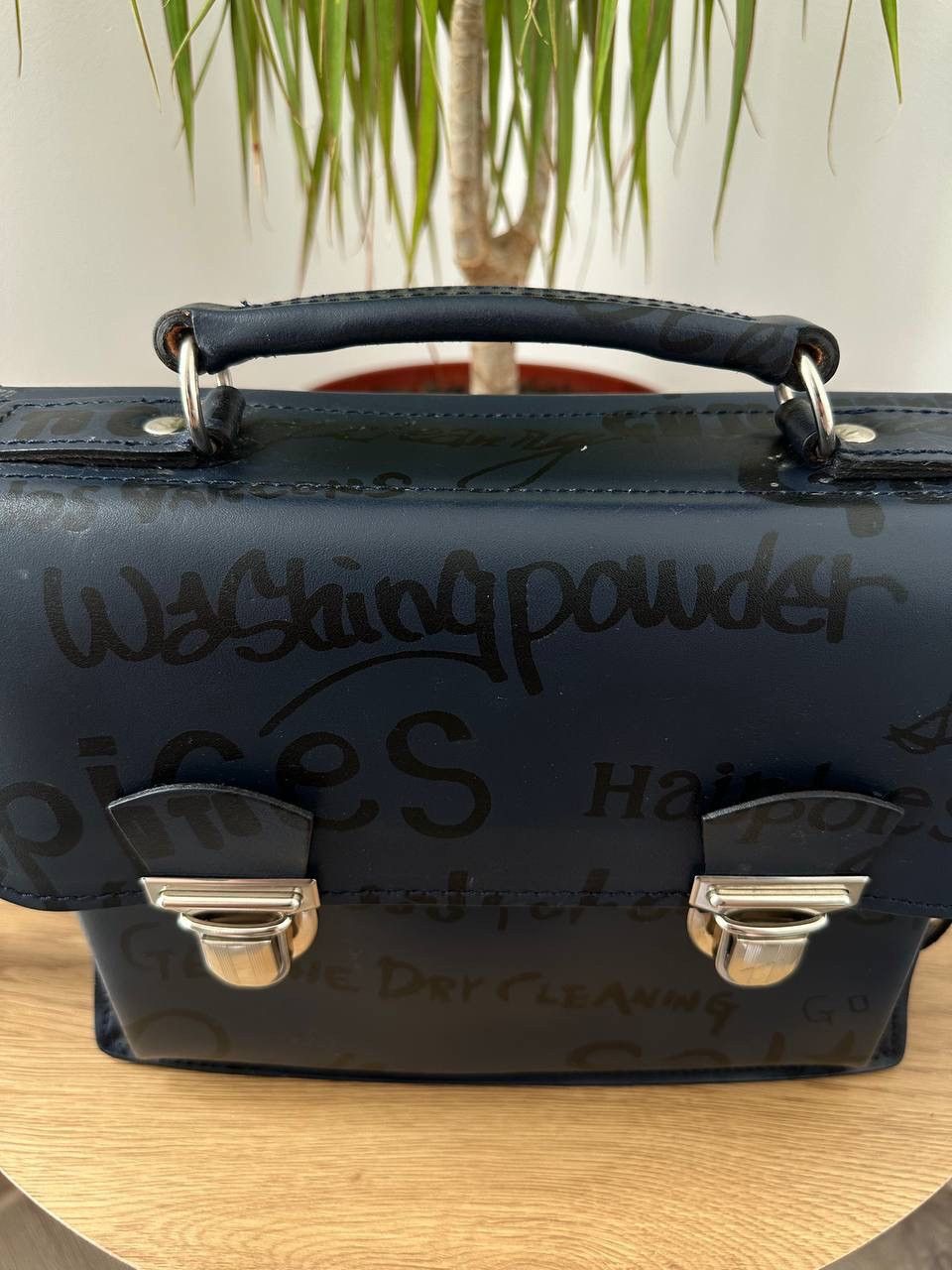 Comme des Garcons Vintage Comme des Garçons Black Graffiti Satchel Bag Rare Size ONE SIZE - 8 Thumbnail