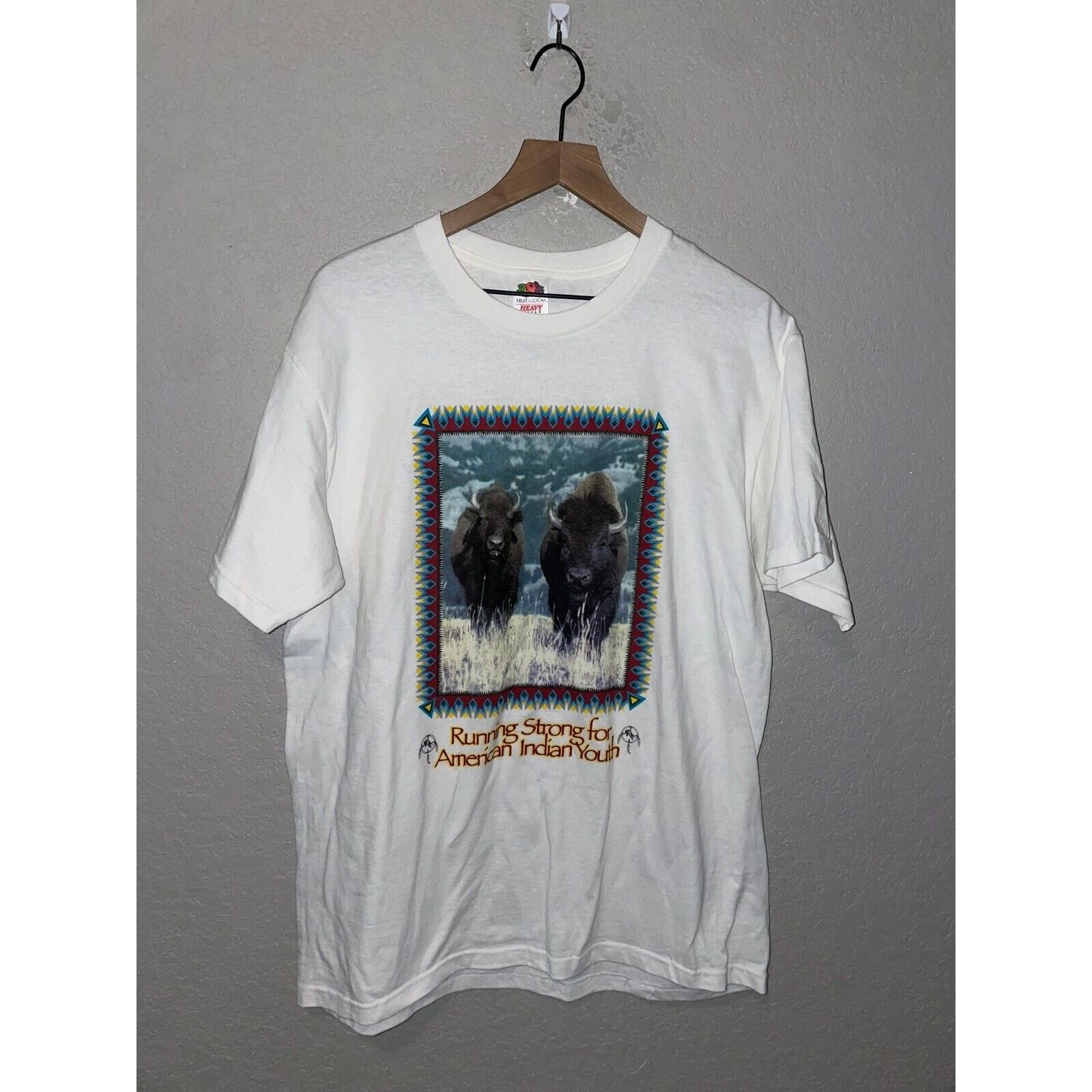 【再入荷】 Fruit Of The Loom Vintage Native American Shirt American トップス