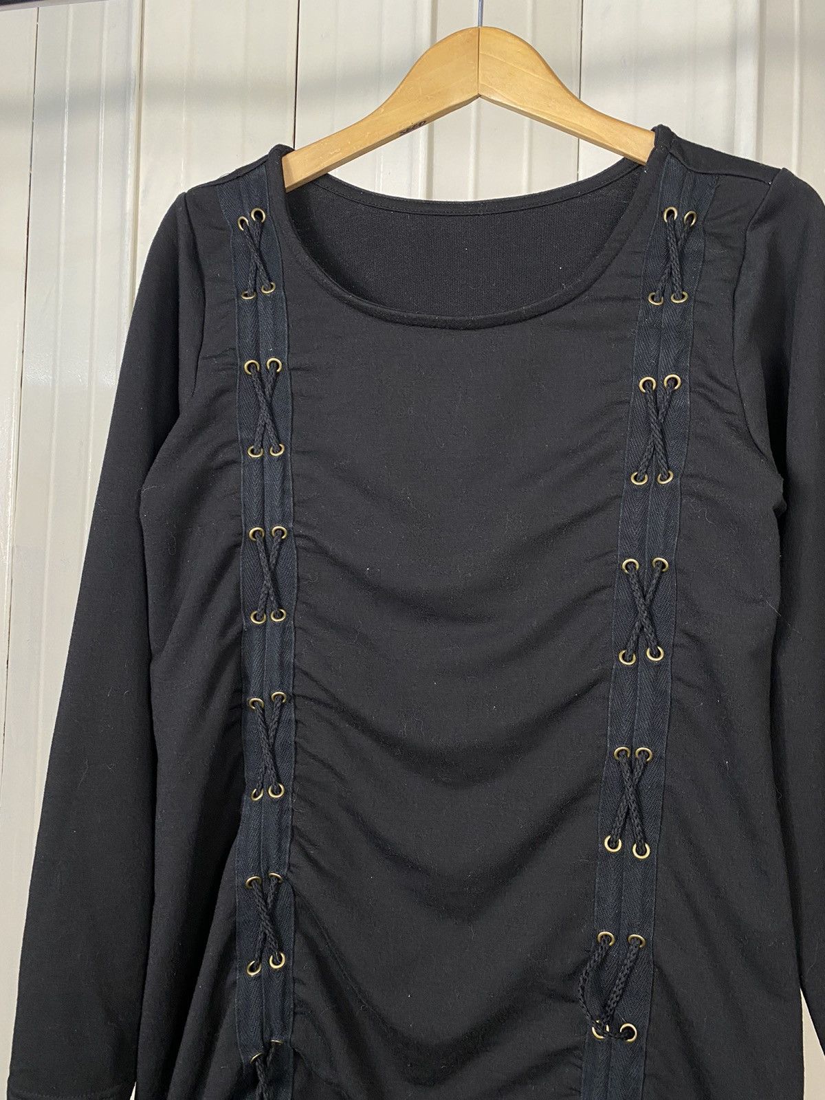 Japanese Brand Lace-Up Long Sleeve Top Japanese Brand/Archive Style Size US M / EU 48-50 / 2 - 2 Thumbnail