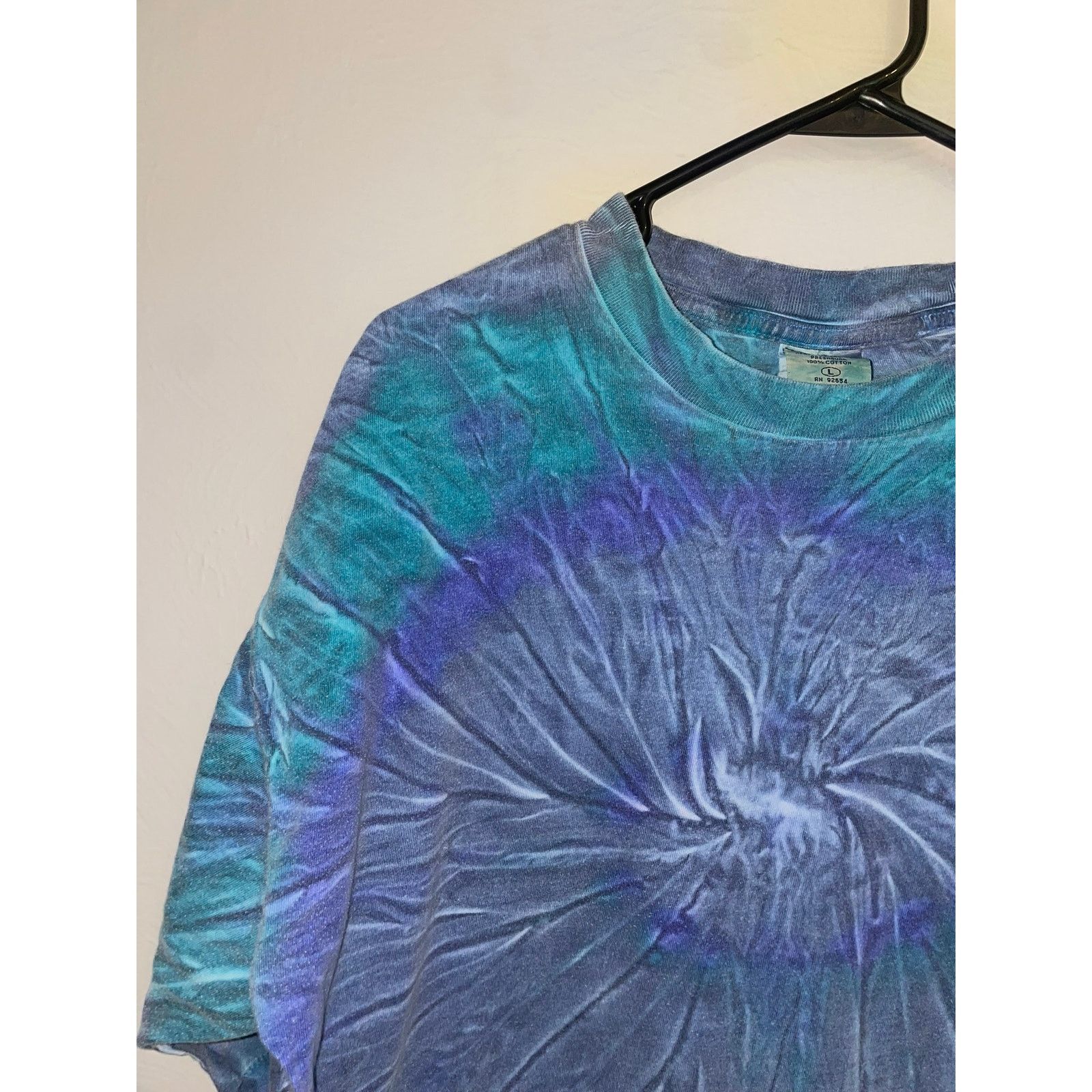 Vintage Vintage Process Software Blue Tie Dye Computer L Tee 90s Size US L / EU 52-54 / 3 - 3 Thumbnail
