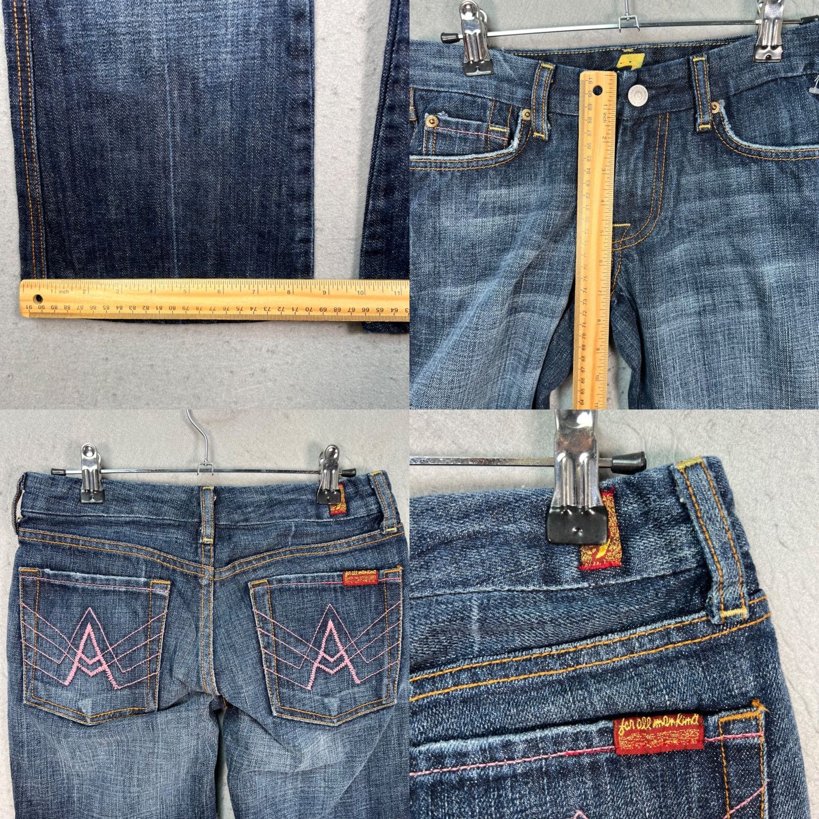 7 For All Mankind 7 For All Mankind Womens Jeans Bootcut 26 Medium Wash Denim USA Size 26" / US 2 / IT 38 - 8 Thumbnail