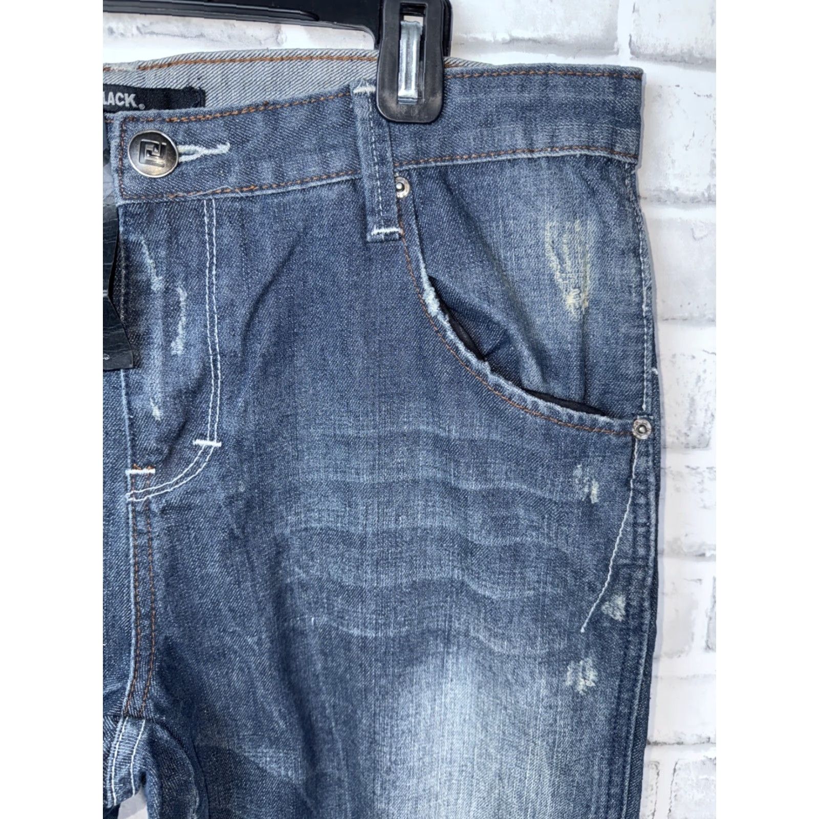 Vintage VINTAGE CJ BLACK Jeans Slouch Fit Tapered Leg Men 34x30 Blue Size US 34 / EU 50 - 3 Thumbnail