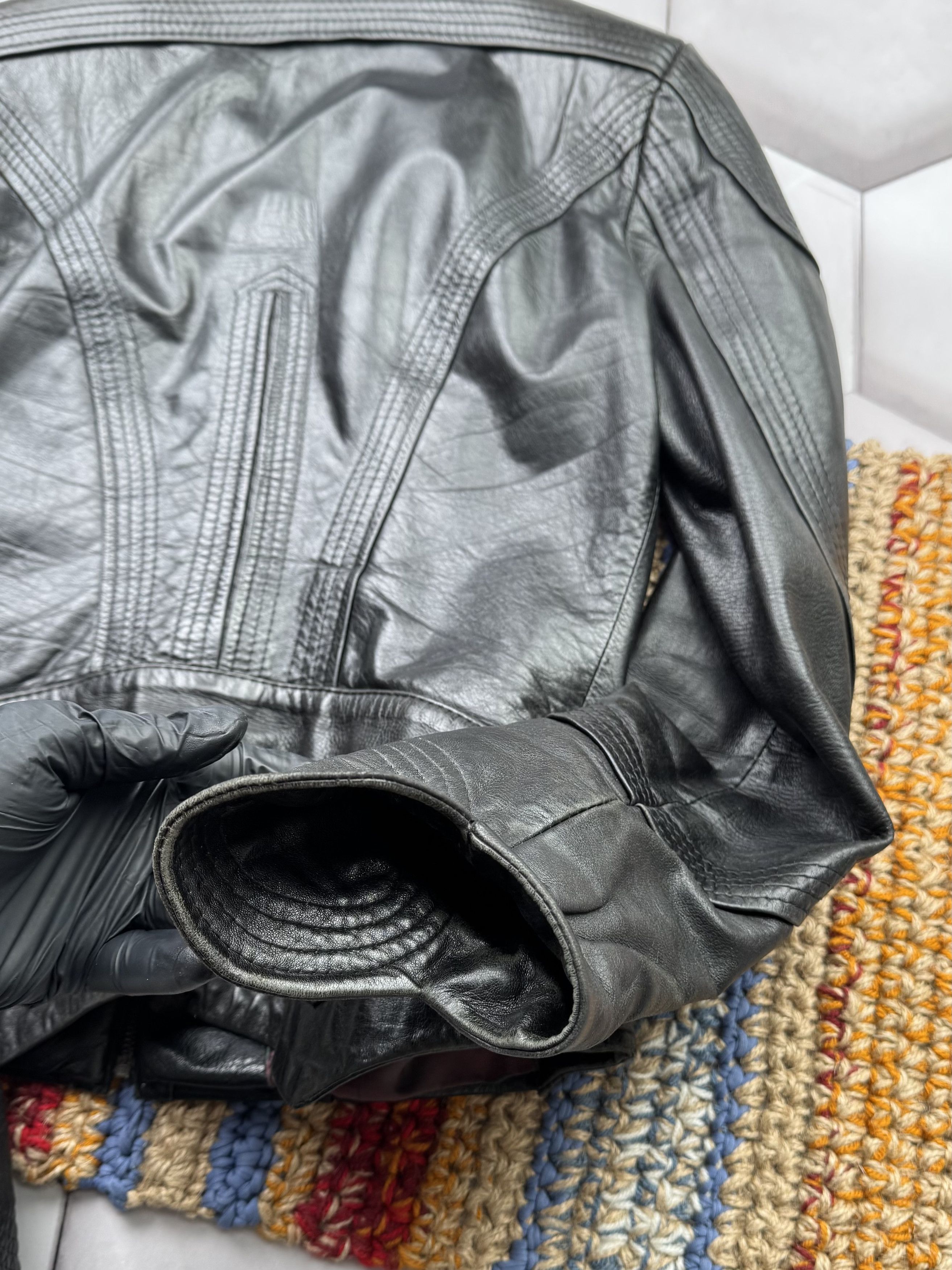 Vintage Vintage Cropped Leather Jacket Size S / US 4 / IT 40 - 17 Thumbnail