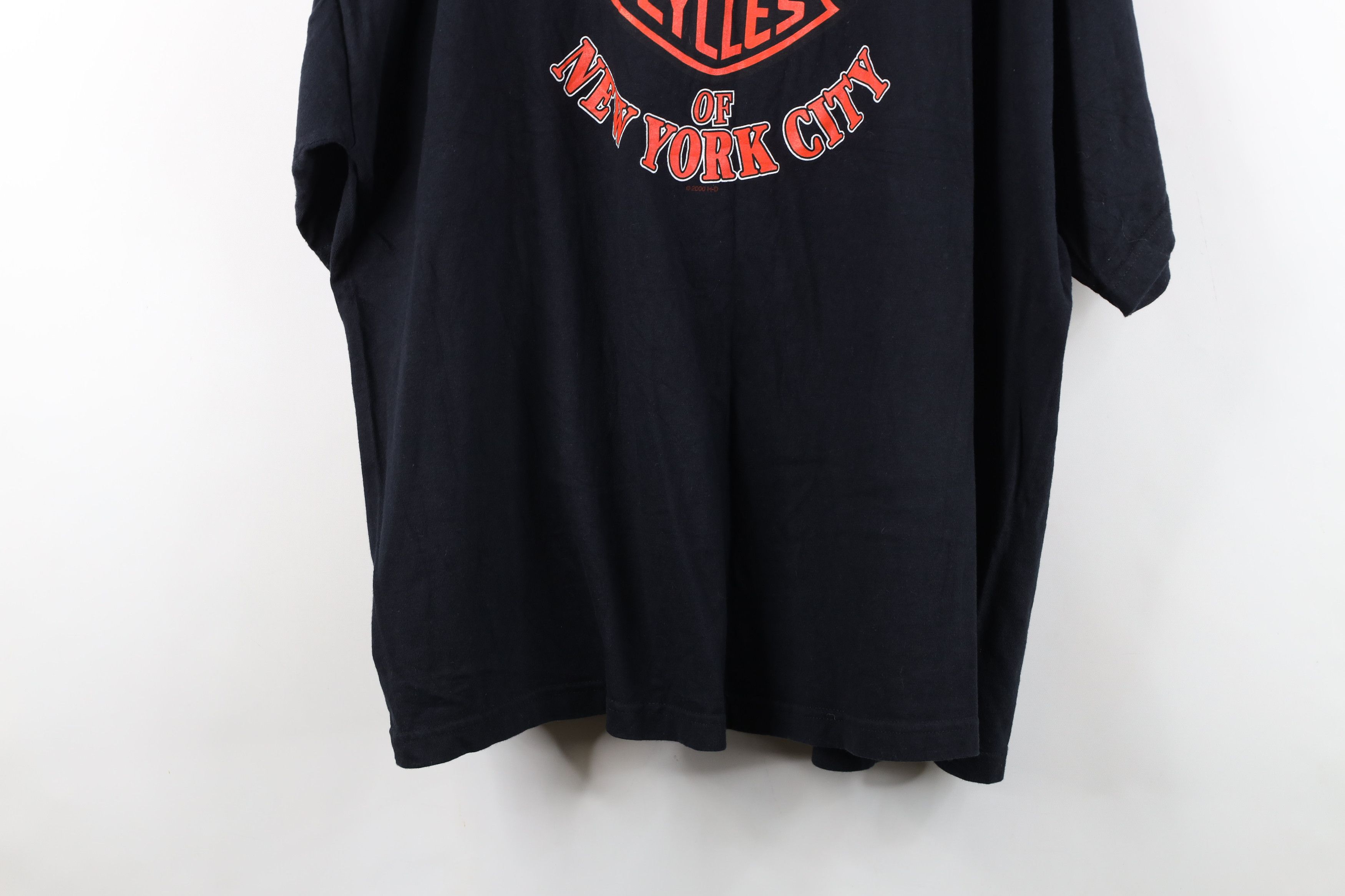 Harley Davidson Vintage Y2K 2000 Harley Davidson Logo New York T-Shirt USA Size US XXL / EU 58 / 5 - 15 Thumbnail