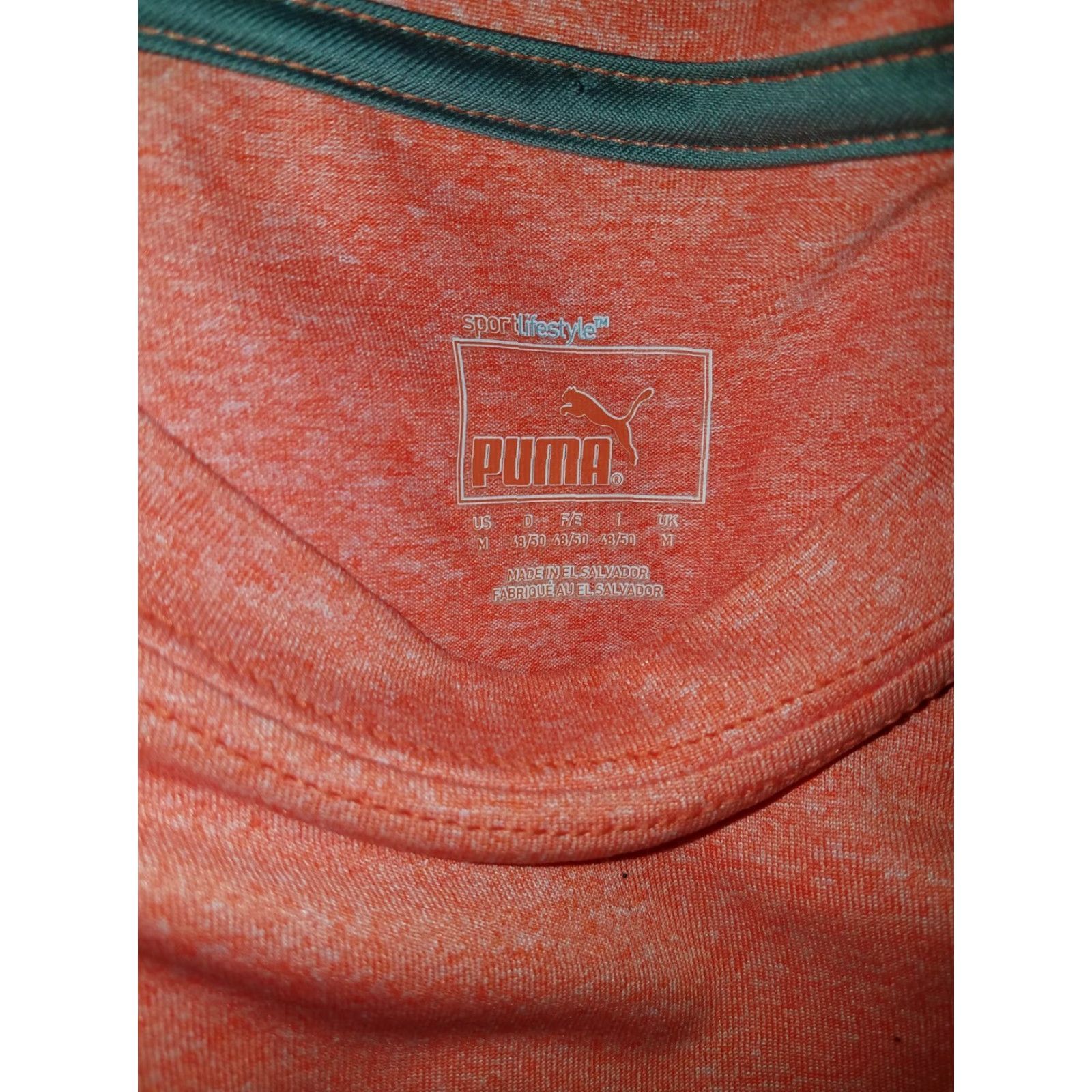 Puma Puma SportLifeStyle Orange Athletic Shirt Mens M T-Shirt Athletic Activewear Orange Puma SportLifeStyle Mens M Size US M / EU 48-50 / 2 - 6 Thumbnail