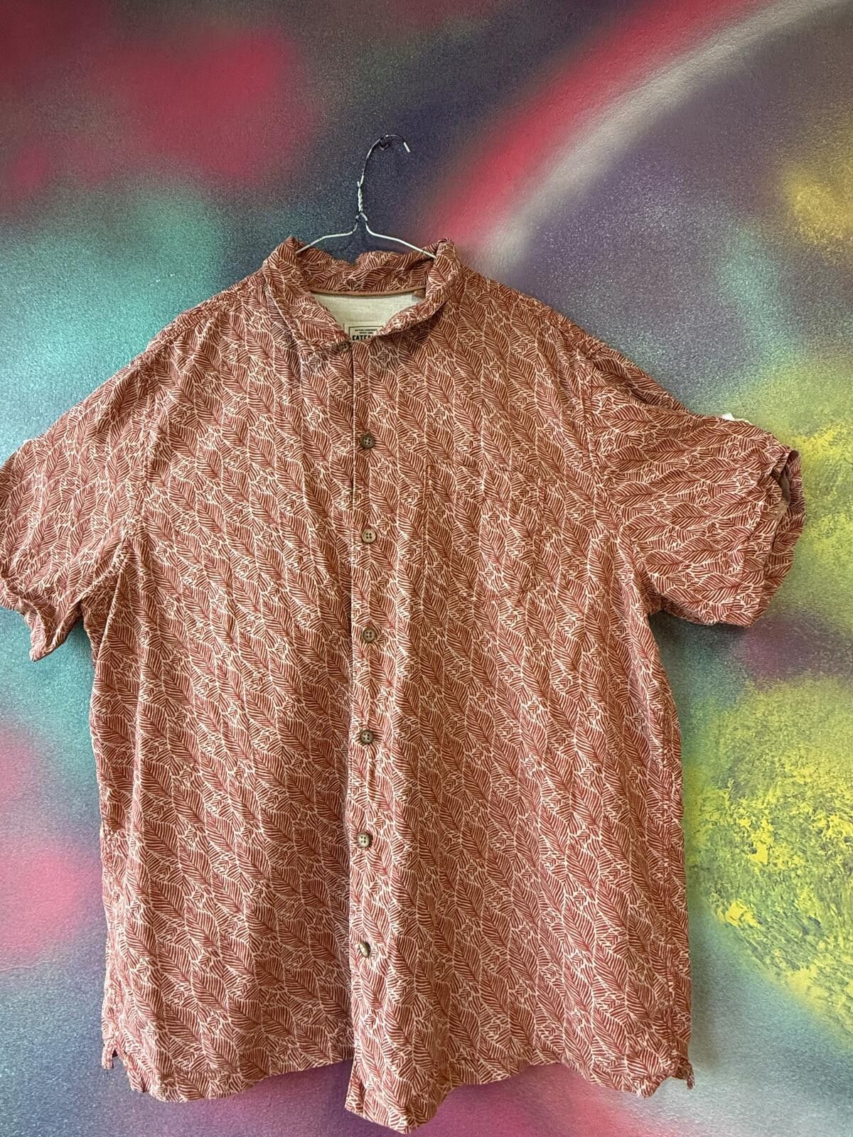 Other FatFace Dempsey Red Leaf Print Shirt – Short Sleeve shirt Size US XL / EU 56 / 4 - 2 Thumbnail