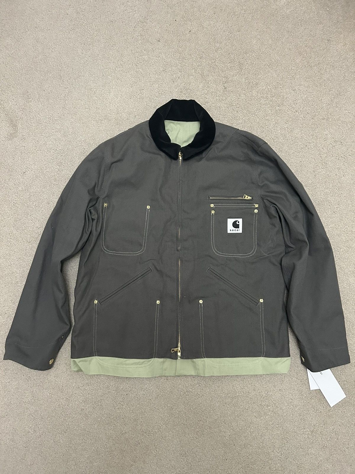 Carhartt SACAI X CARHARTT WIP REVERSIBLE DUCK JACKET | Grailed