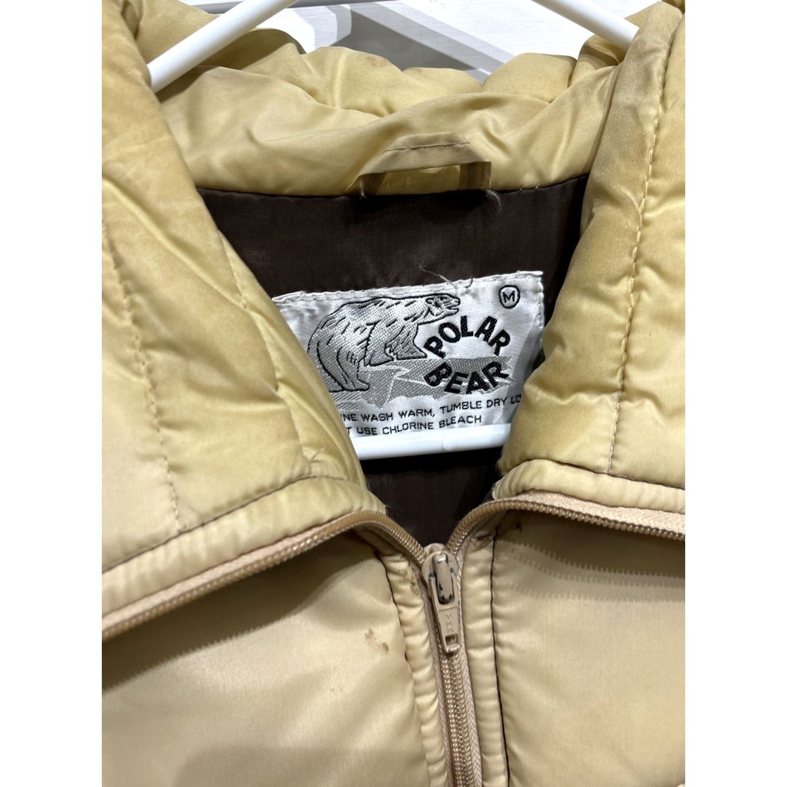 Vintage VINTAGE Polar Bear Puffer Jacket Mens Medium Removable Sleeves Brown 1980s Outdoor Size US M / EU 48-50 / 2 - 3 Thumbnail