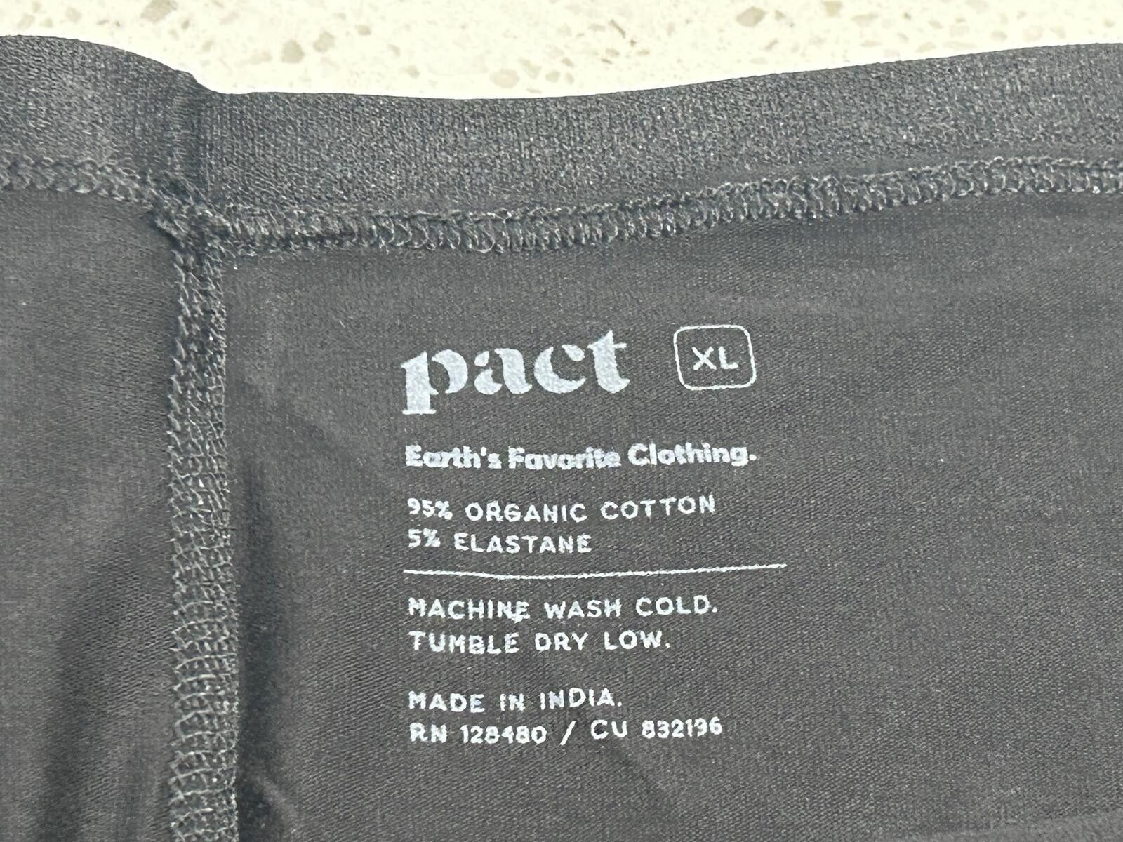 Other New! Pact Black XL Organic Women’s Underwear Size ONE SIZE - 7 Thumbnail