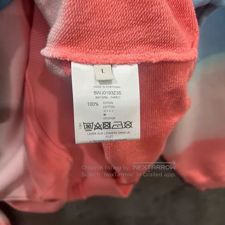 Givenchy Givenchy Blue, White, and Pink Embroidered Letter Hoodie Size US L / EU 52-54 / 3 - 5 Thumbnail