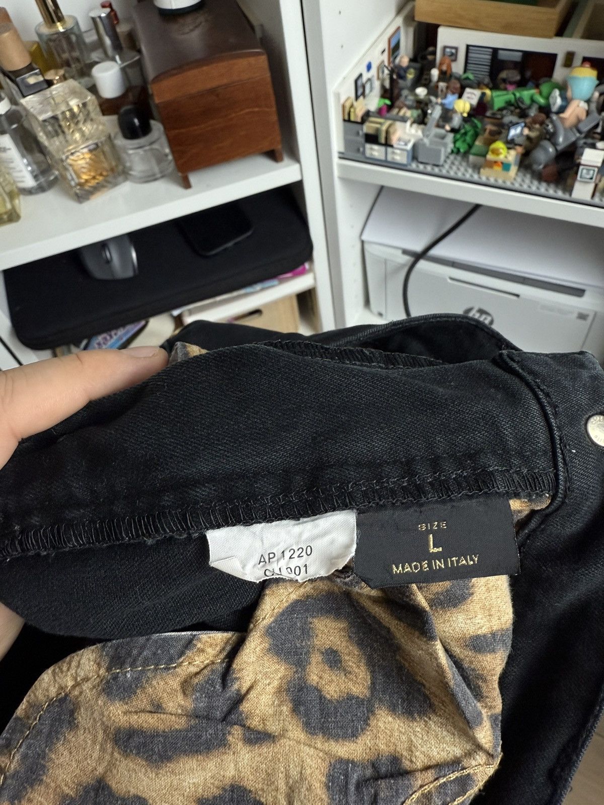 Designer × Roberto Cavalli Vintage y2k Roberto Cavalli glitter logo black denim pants L Size 32" / US 10 / IT 46 - 7 Thumbnail