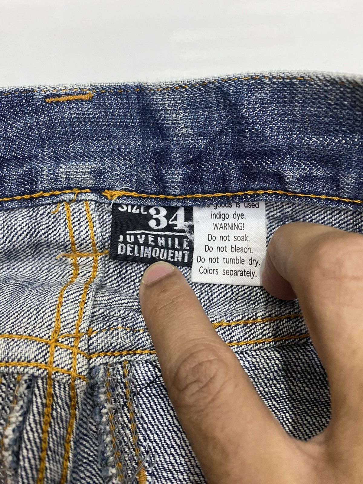 If Six Was Nine JUVENILE DELINQUENT JAPANESE AVANT GARDE DENIM JEAN Size US 31 - 10 Thumbnail