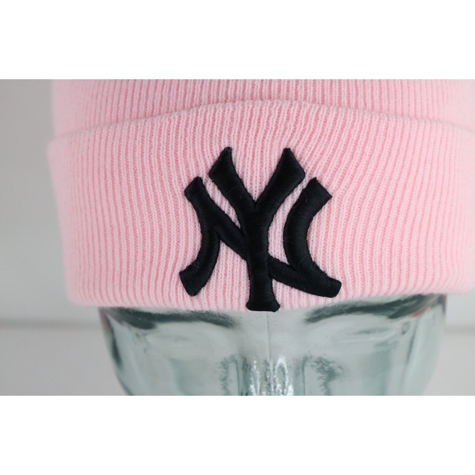 Vintage Vintage 90s New York Yankees Baseball Knit Winter Beanie Hat Size ONE SIZE - 2 Thumbnail