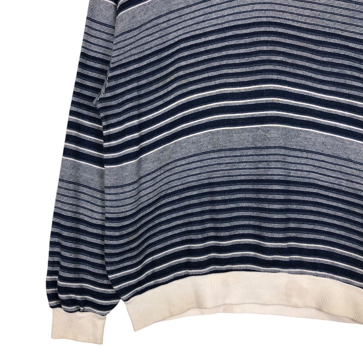 Japanese Brand × Vintage Japanese Brand Sweatshirt Stripe Rare 90s Collection Small Size US M / EU 48-50 / 2 - 3 Thumbnail