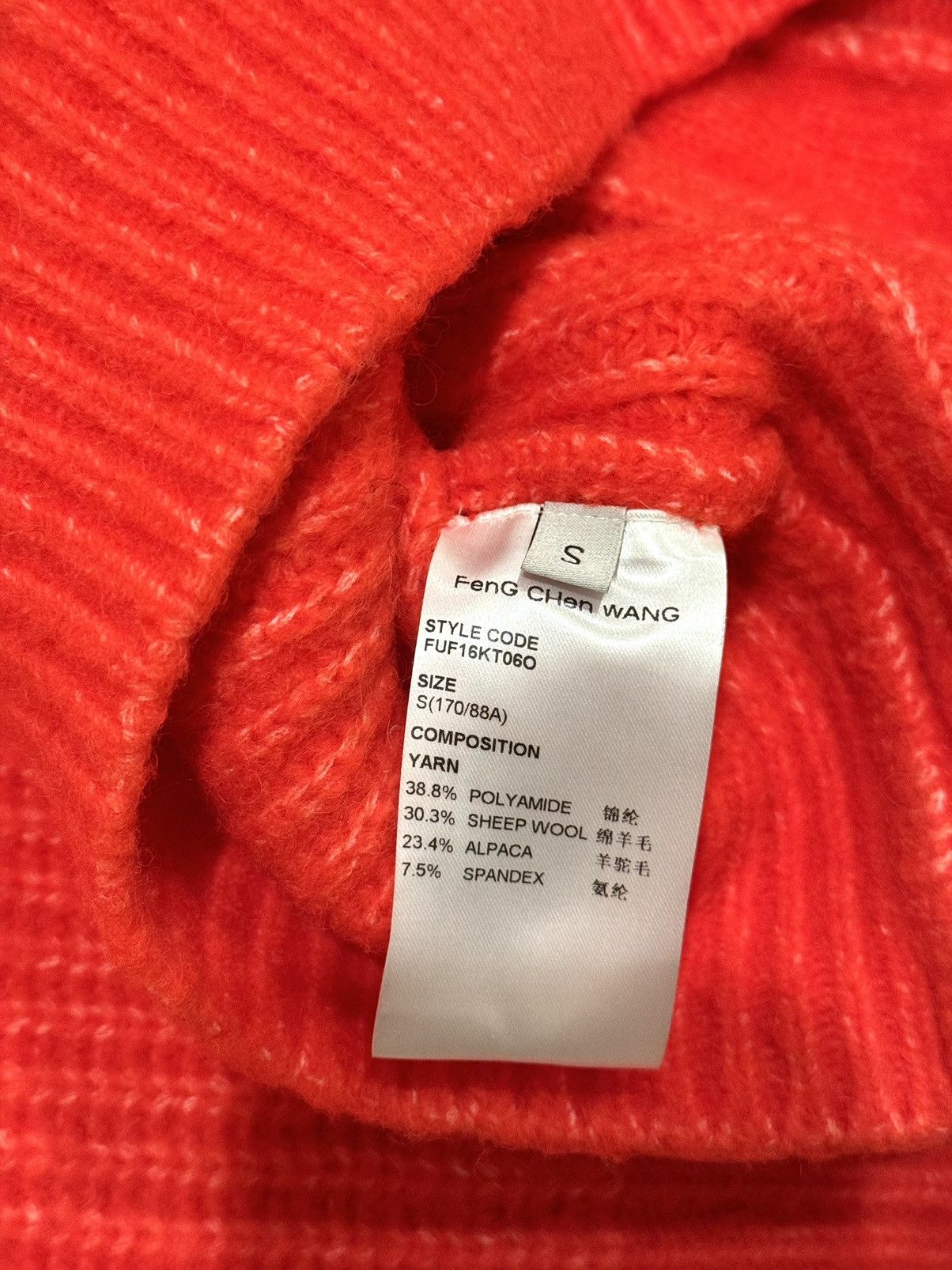 Feng Chen Wang orange wool cardigan Feng chen wang S unisex Size S / US 4 / IT 40 - 3 Thumbnail