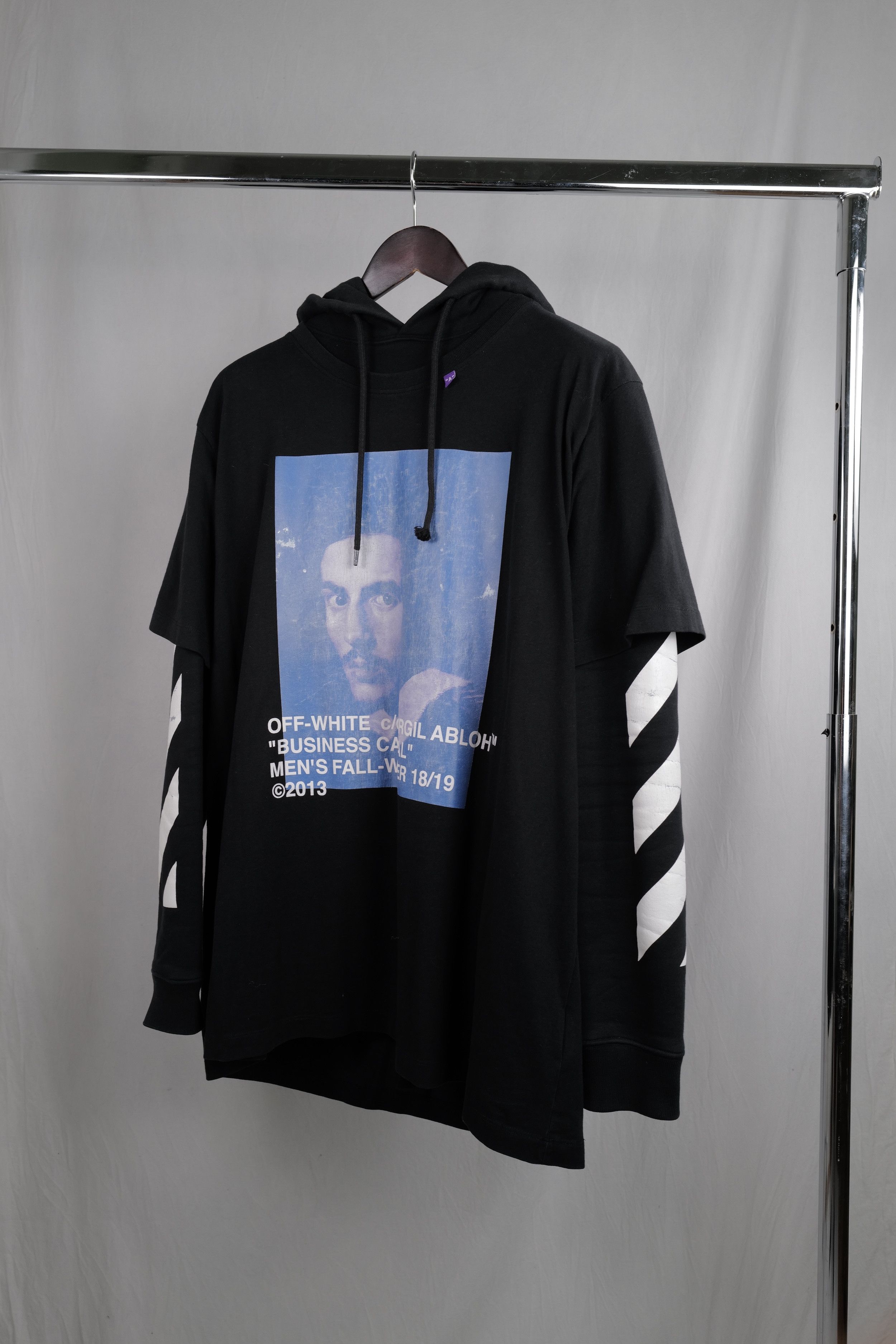 Off-White OFF-WHITE TSHIRT OVER HOODIE Size US L / EU 52-54 / 3 - 2 Thumbnail