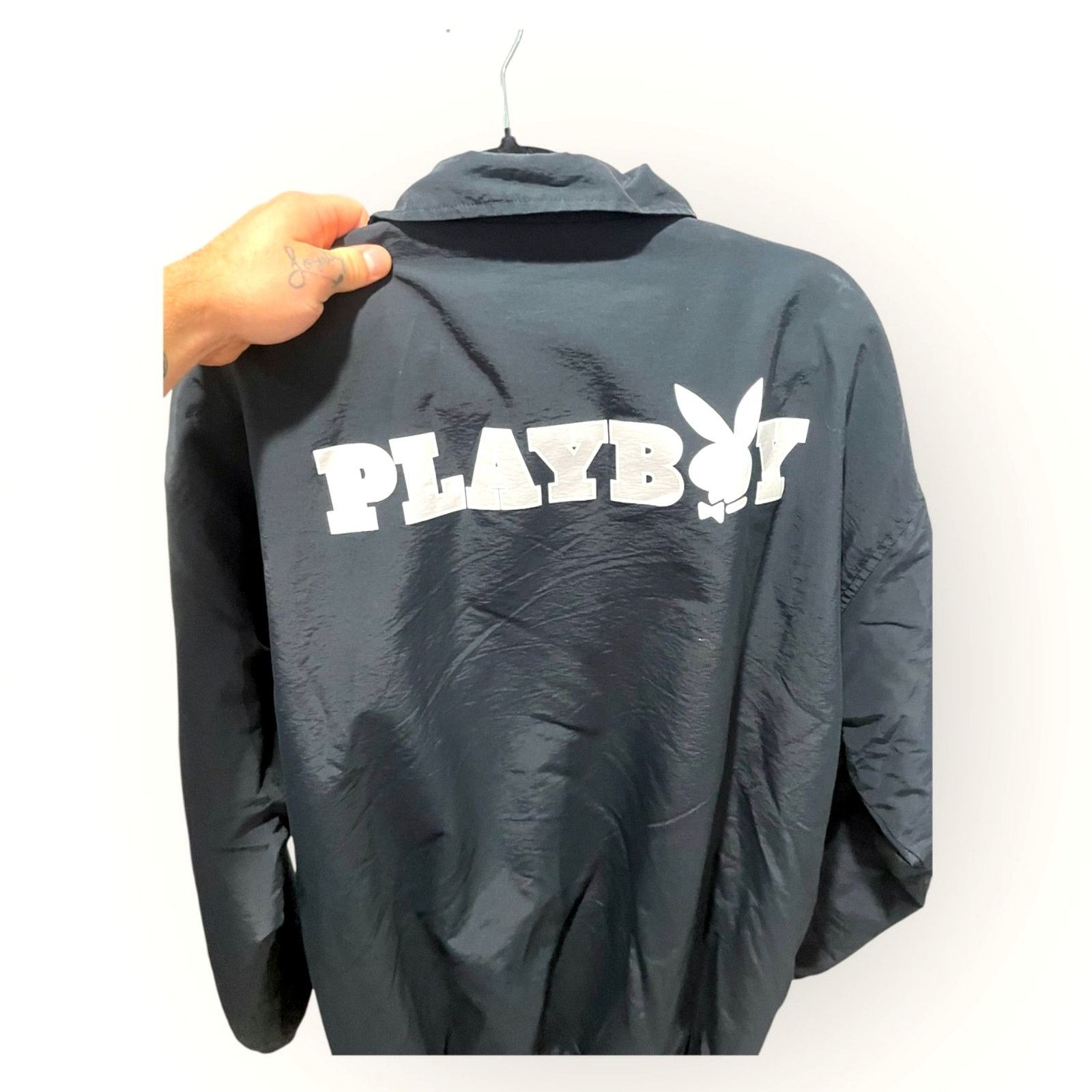 Playboy Playboy x PacSun Bomber Jacket Black/Charcoal Streetwear M/L Size US L / EU 52-54 / 3 - 4 Thumbnail