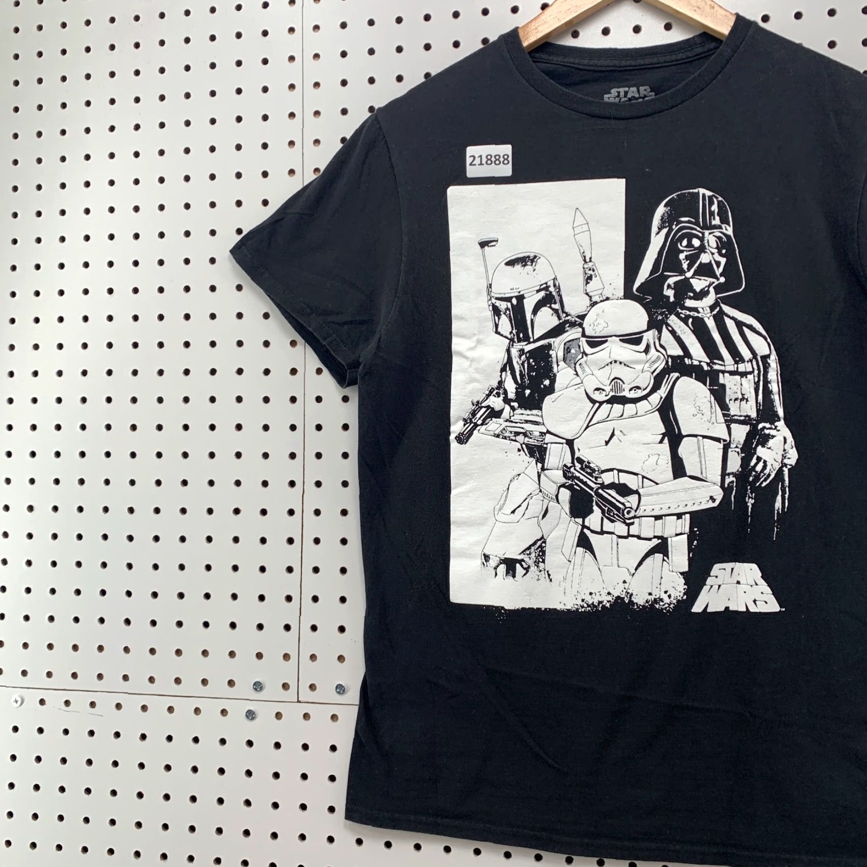 Star Wars VINTAGE Star Wars Graphic T-Shirt Black Darth Vader Stormtrooper Adult Medium Movie Size US M / EU 48-50 / 2 - 3 Thumbnail