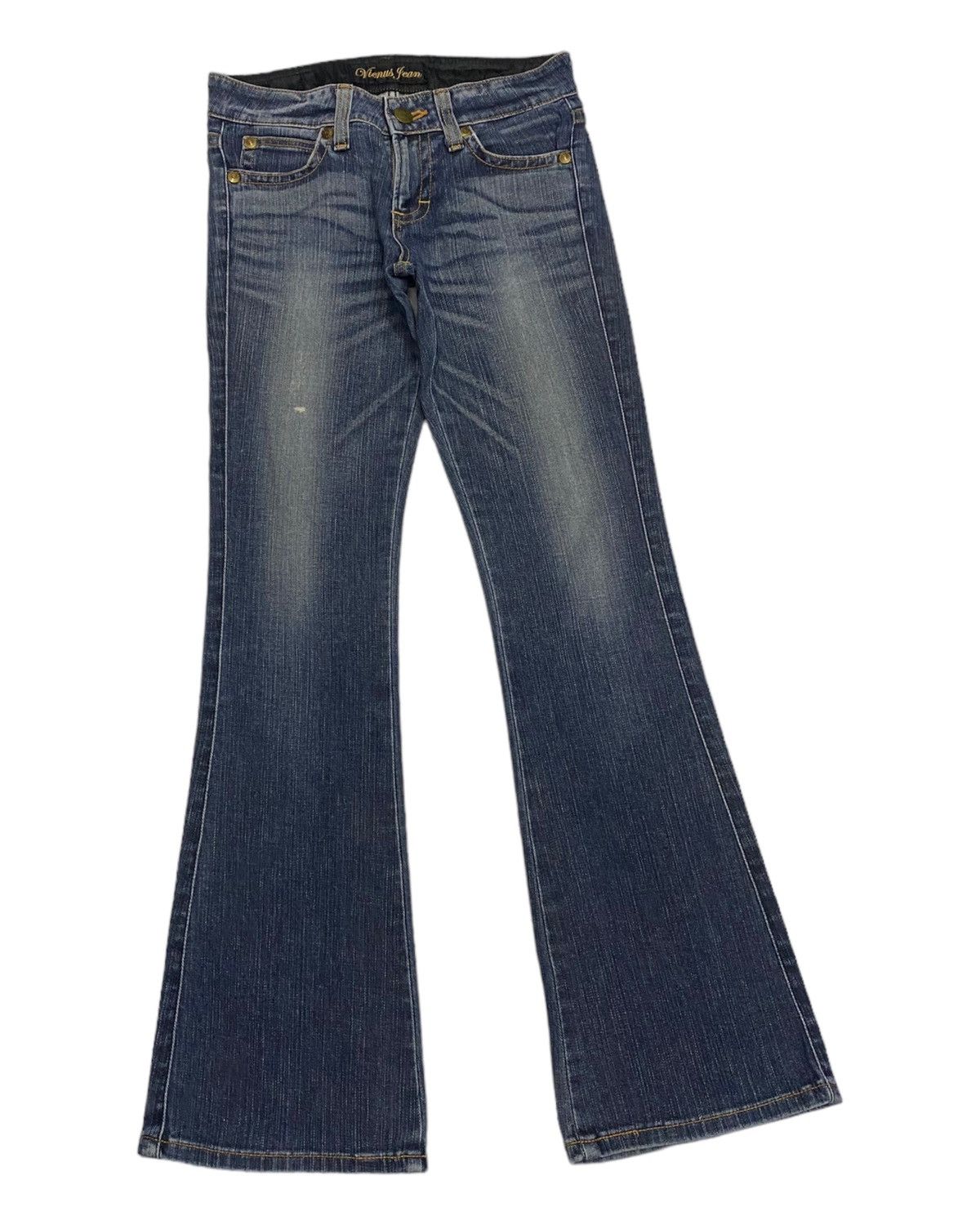 Edwin FLARE JEANS EDWIN VIENUS BOOTCUT DISTRESSED DENIM Size 28" / US 6 / IT 42 - 1 Thumbnail