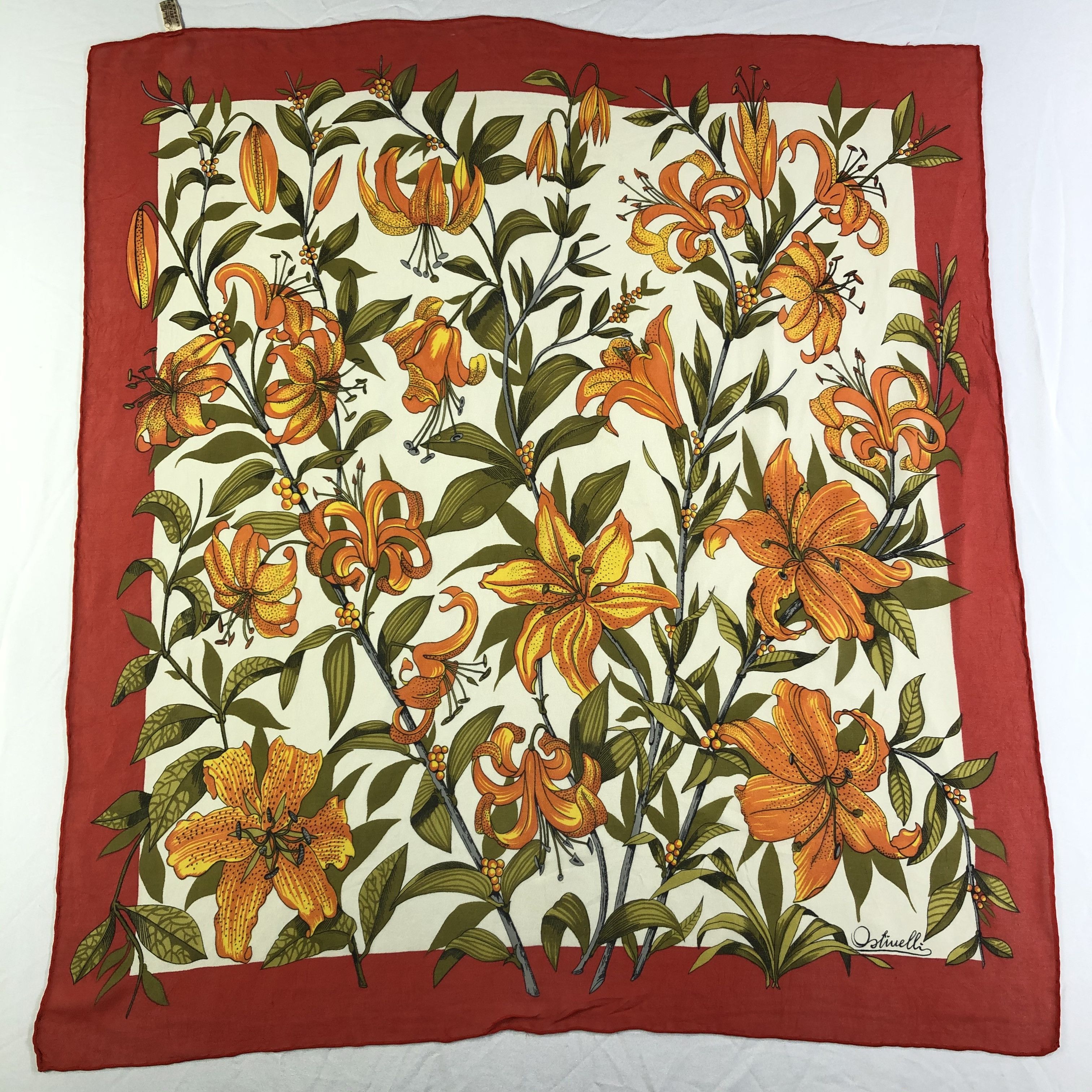 Vintage Vintage Silk Scarf Size ONE SIZE - 2 Thumbnail