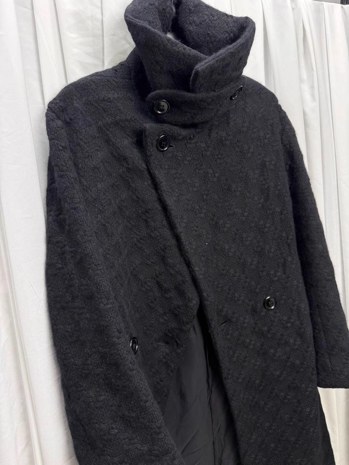 Yohji Yamamoto Yohji Yamamoto Main Line Chunky Knit Wool Coat K20 Size US M / EU 48-50 / 2 - 5 Thumbnail