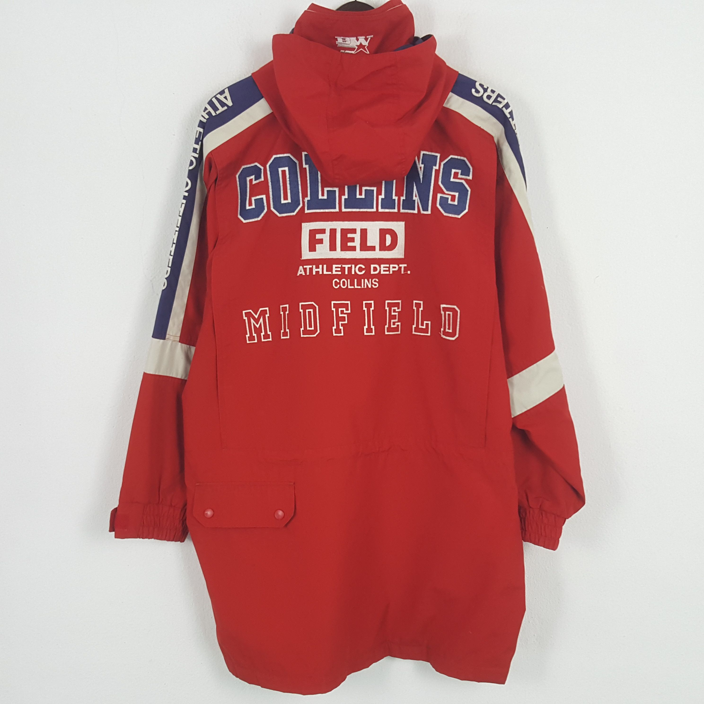 Vintage Vintage Collins Field Athletic Dept Windbreaker Jacket Size US XL / EU 56 / 4 - 1 Thumbnail