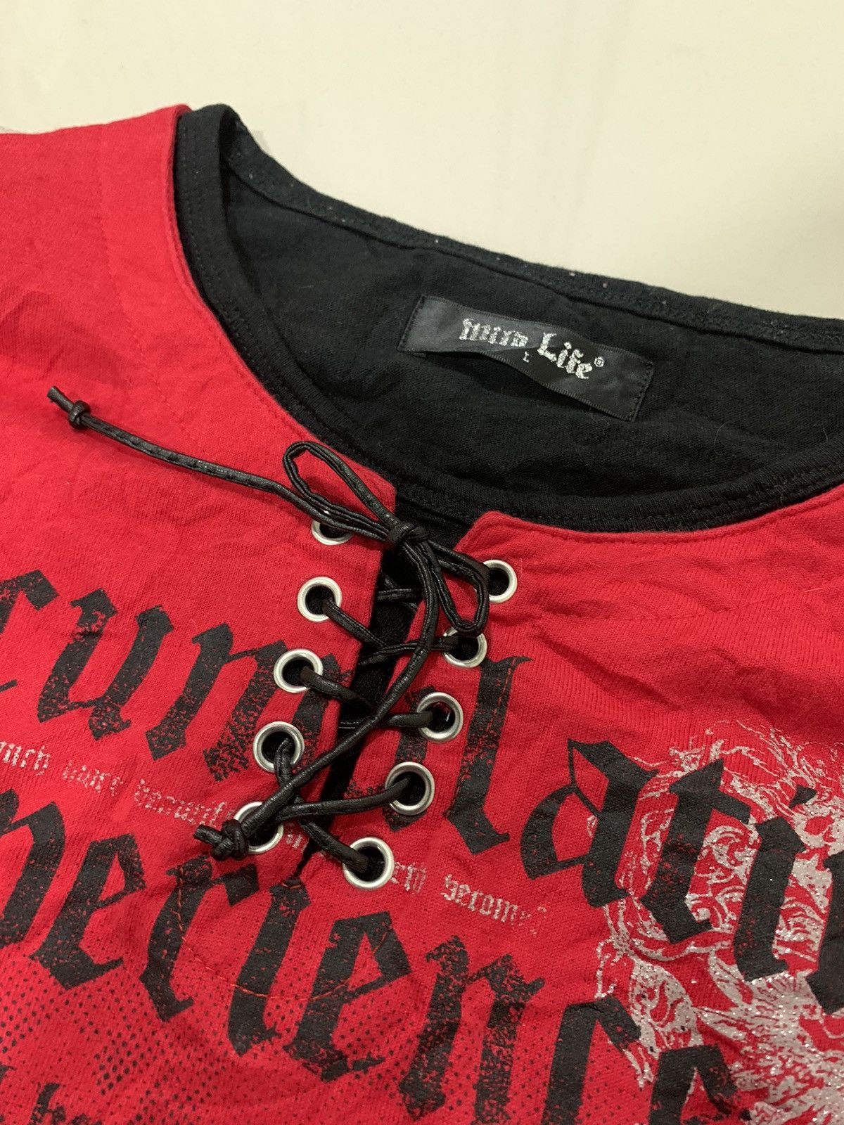 If Six Was Nine ‼️WILD LIFE JACKET PUNK POEM BONDAGE SKULL JAPANESE Size US L / EU 52-54 / 3 - 3 Thumbnail