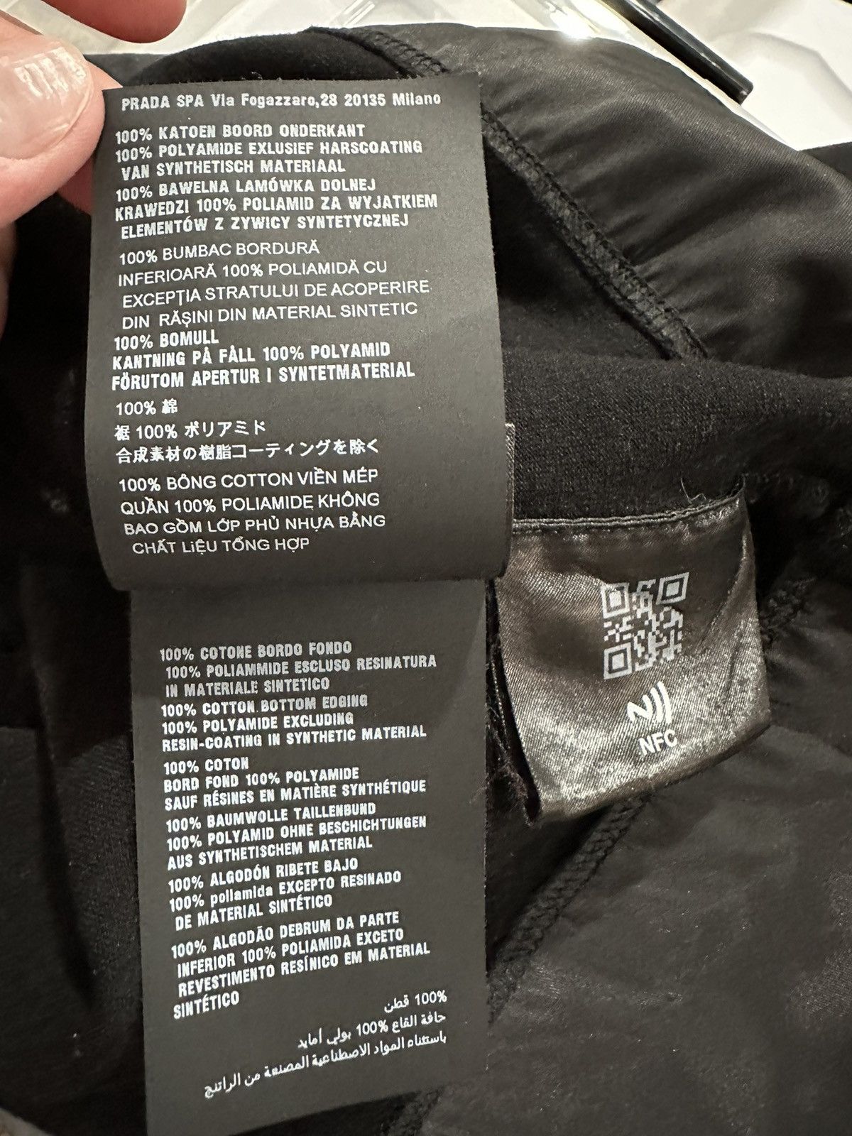 Prada Prada Jersey & Re-Nylon Logo Black T-Shirt Size US XL / EU 56 / 4 - 11 Thumbnail