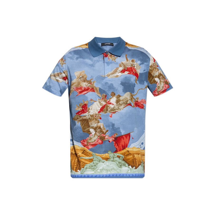 Versace VERSACE Multicolor Polo Shirt New & Authentic (Men's size:XL Size US XL / EU 56 / 4 - 1 Preview