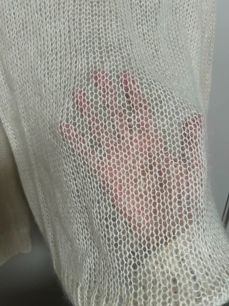 Walter Van Beirendonck walter van beirendonck White transparent sweater Size US S / EU 44-46 / 1 - 2 Thumbnail