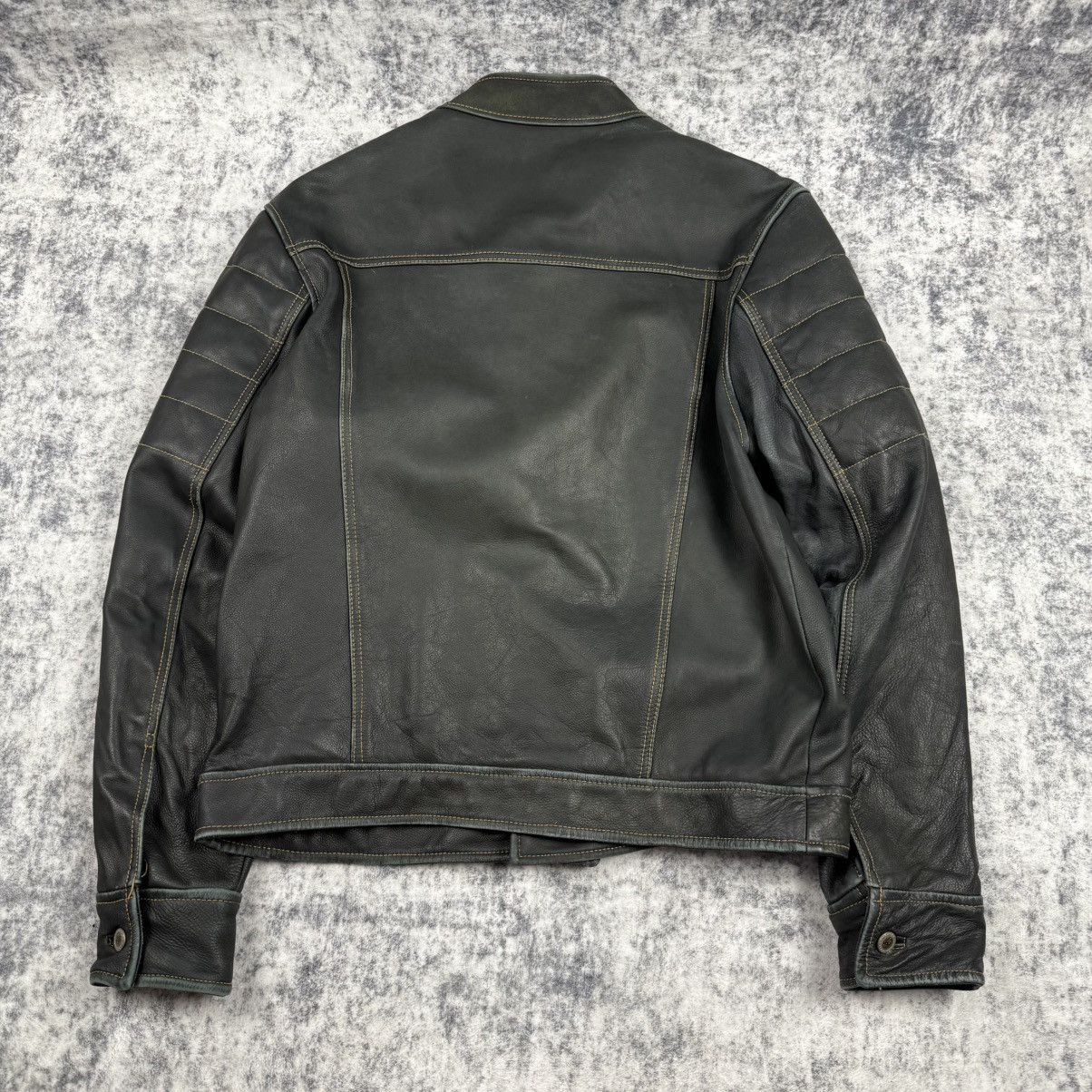 Fox Racing Vintage Fox Racing ‘Dark Green’ Leather Jacket Size US L / EU 52-54 / 3 - 6 Thumbnail