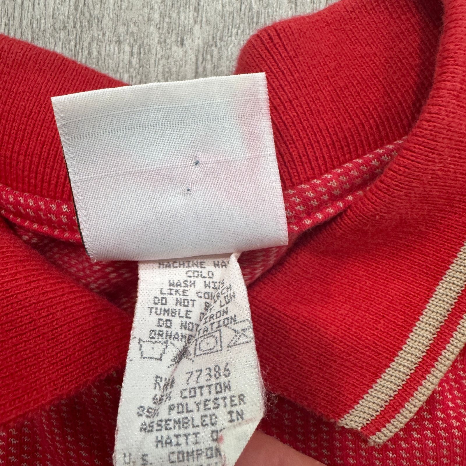 Vintage Vintage Kansas City Chiefs Polo Shirt Men's Medium Red Size US M / EU 48-50 / 2 - 5 Thumbnail