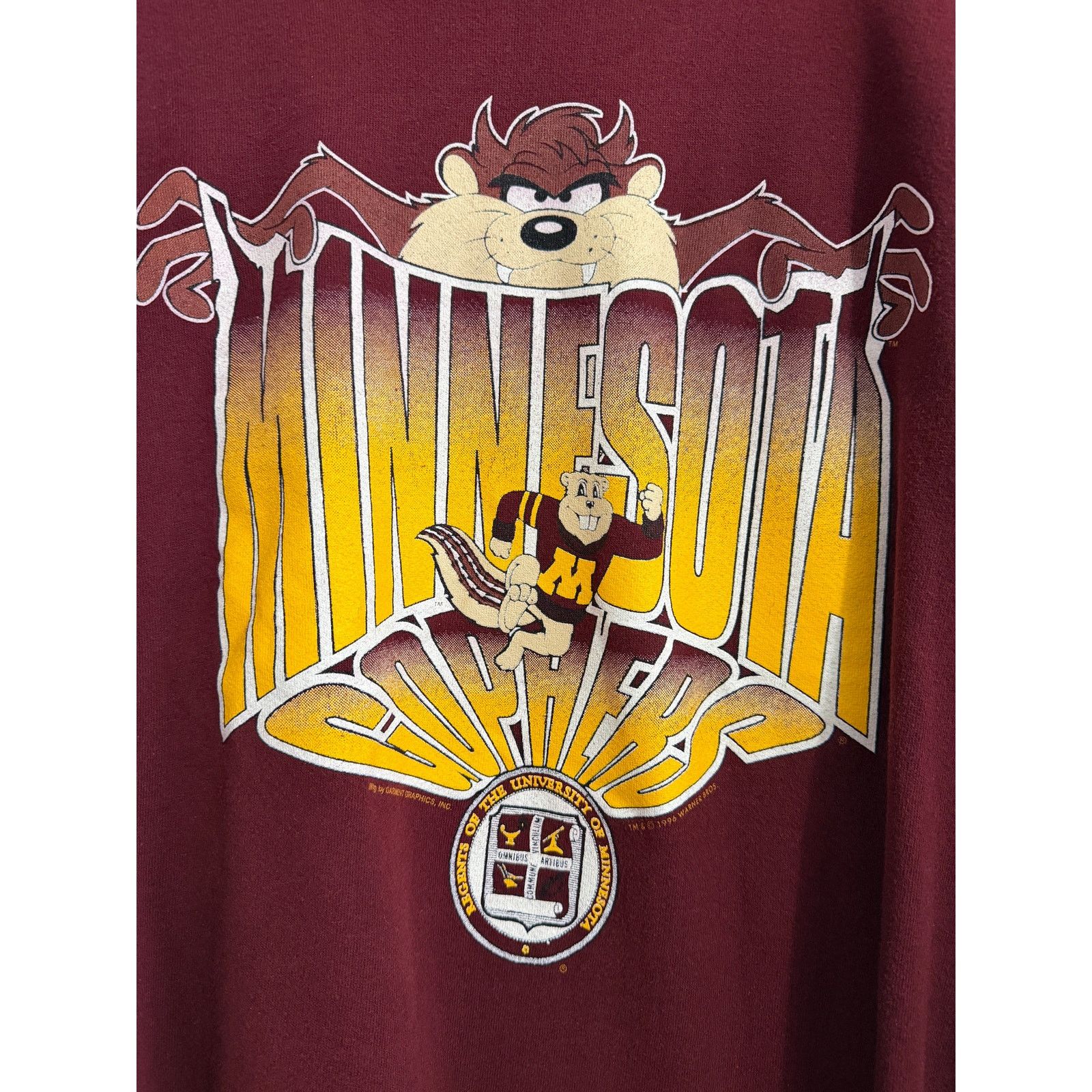 NCAA Vintage Minnesota Gophers Tasmanian Devil Crewneck Size 3XL Size US XXL / EU 58 / 5 - 2 Thumbnail