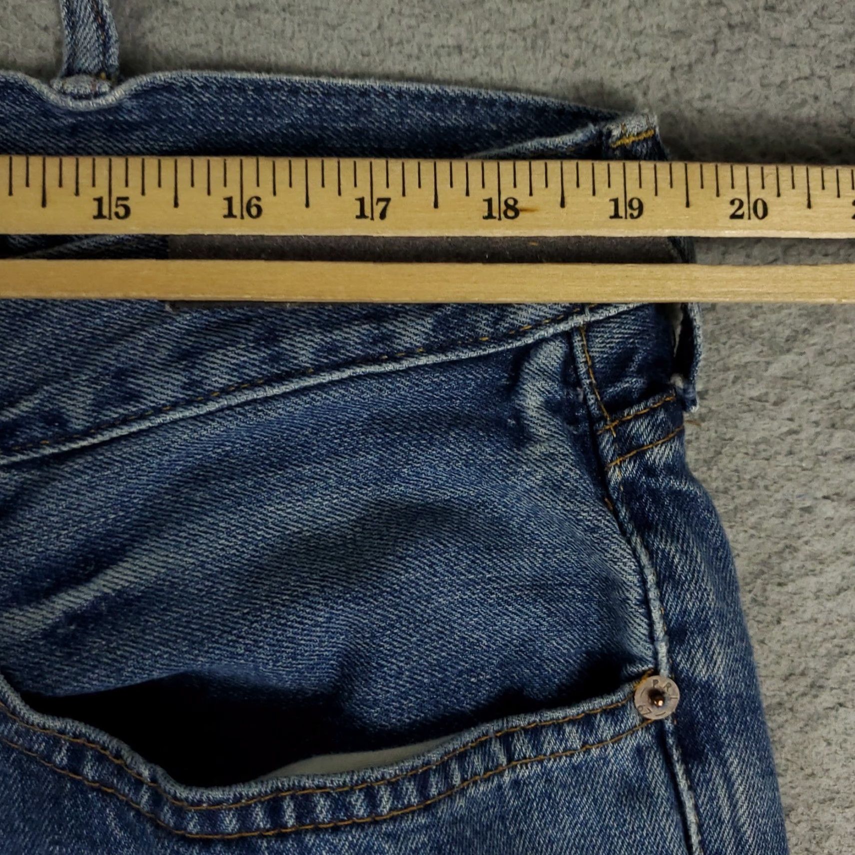 Polo Ralph Lauren Ralph Lauren Jeans Mens 38x32 Blue Classic Fit Denim Pants Distressed 5-Pocket Polo Regular Straight Decade Sports Outdoor Jeans Mens Size US 38 / EU 54 - 3 Thumbnail