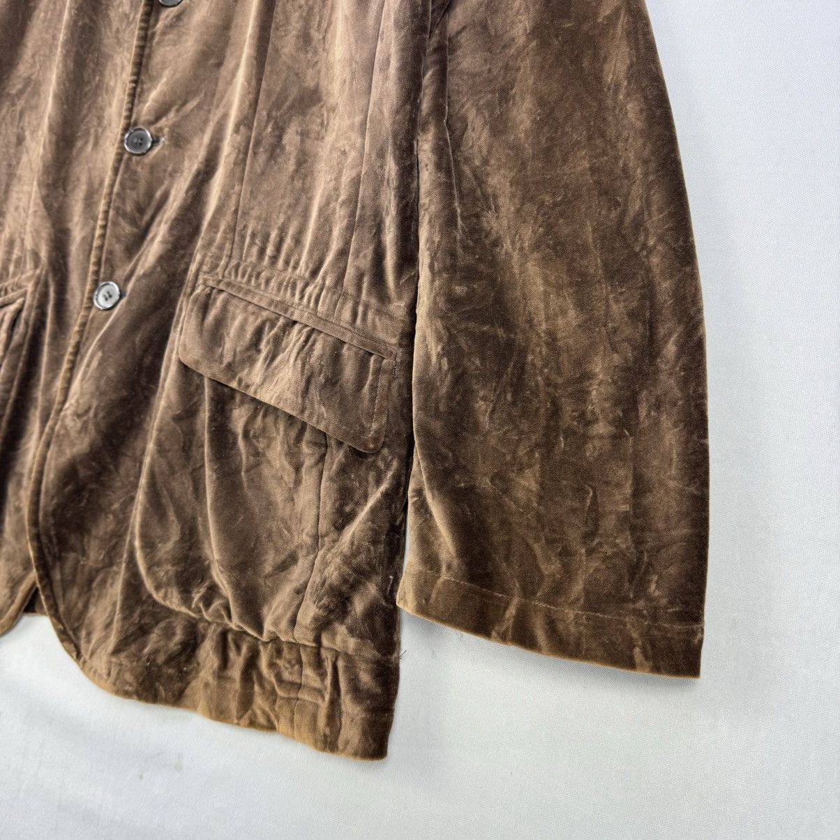 Japanese Brand Vintage Japanese Brown Velvet Blazer Jacket Made in Japan Size US M / EU 48-50 / 2 - 3 Thumbnail
