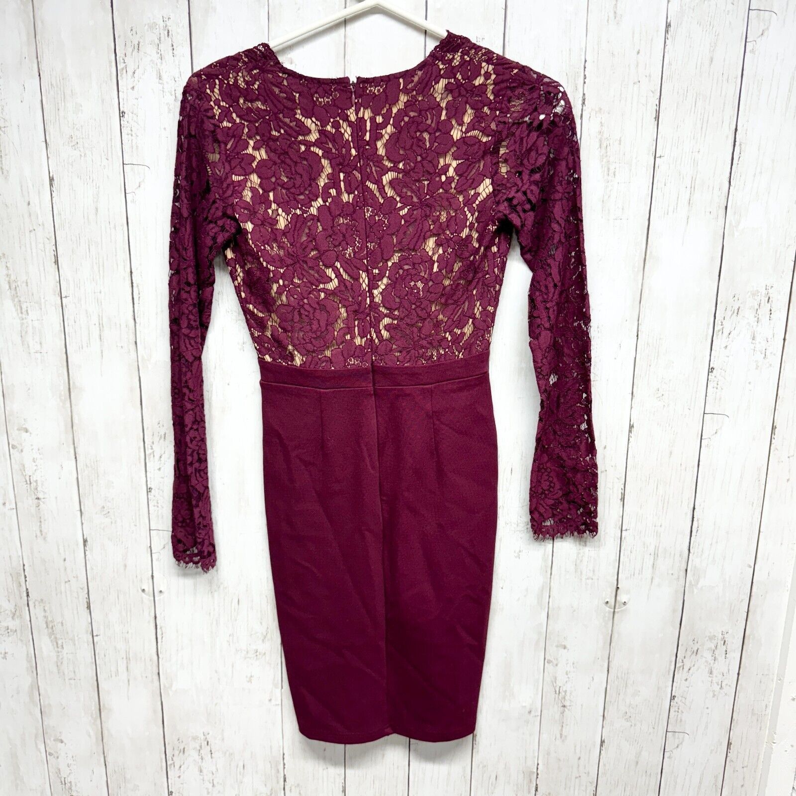 Other Lulus Dress Sz XS Swooner Later Plunge Long Sleeve Lace Mini Size XS / US 0-2 / IT 36-38 - 5 Thumbnail