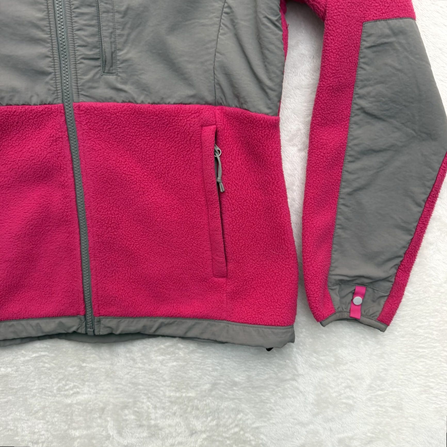 The North Face The North Face Jacket Womens Medium Pink Gray Polartec Fleece Full Zip Denali Size M / US 6-8 / IT 42-44 - 4 Thumbnail